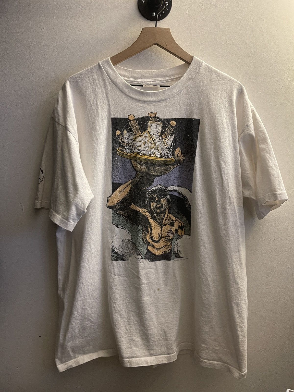 image of Band Tees x Vintage 1995 The Concert For The Hall Of Fame Tee XL in White, Men's