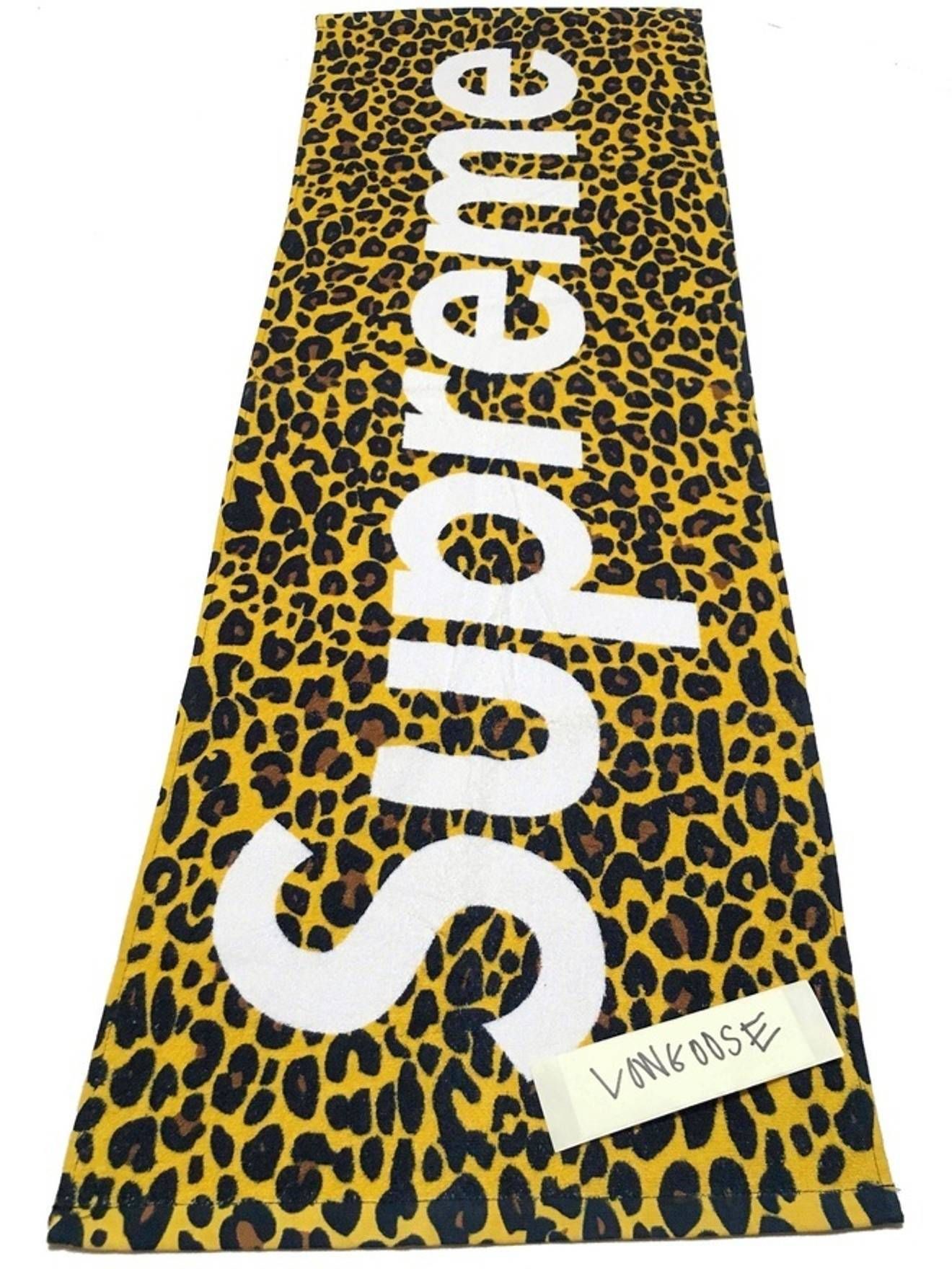 Pre-owned Supreme X Vintage Supreme Leopard Towel Box Logo Print New Ds 2009