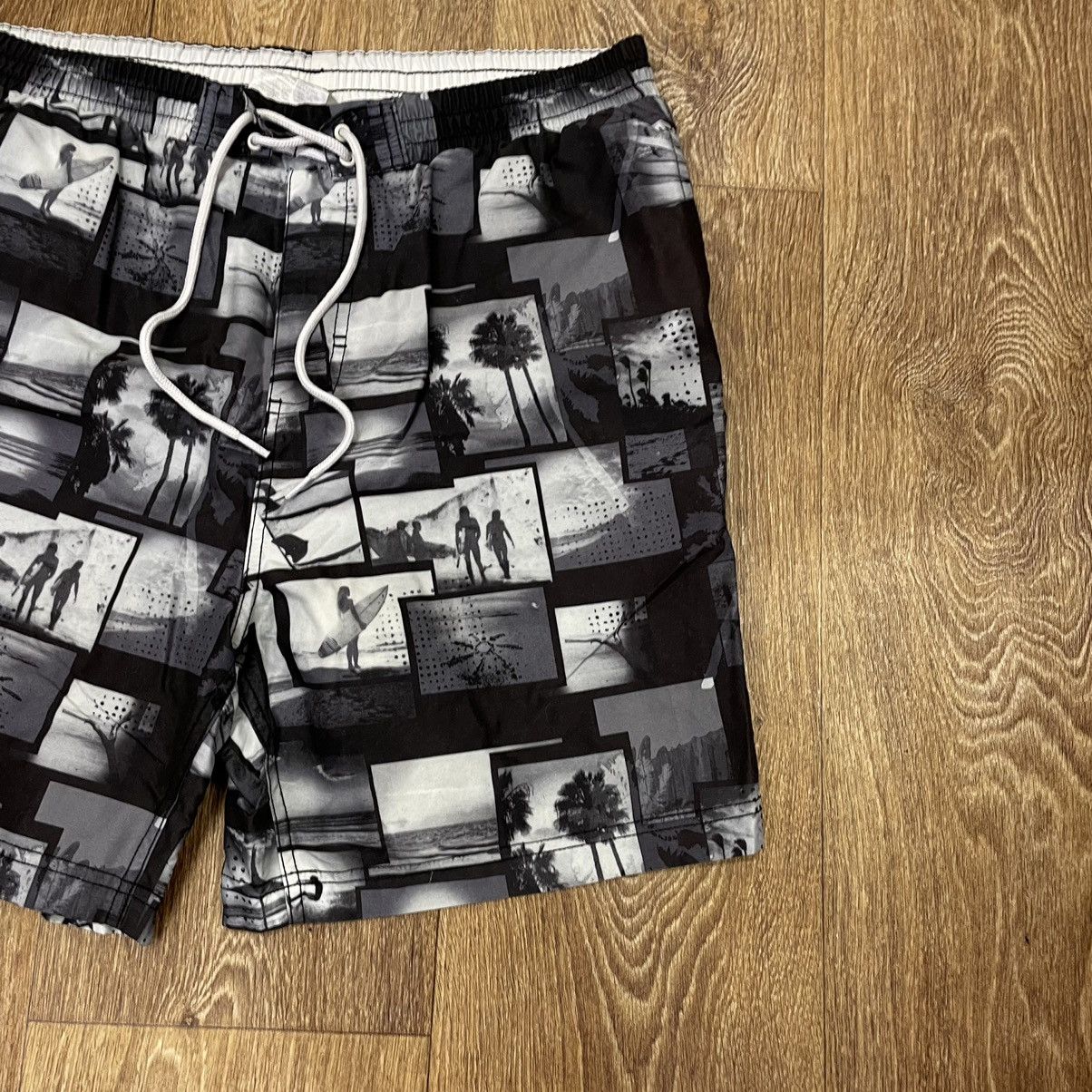 Beauty Beast Vintage 90s Art Hawaii Shorts Swim Wear Y2K Streetwear Size US 32 / EU 48 - 3 Thumbnail