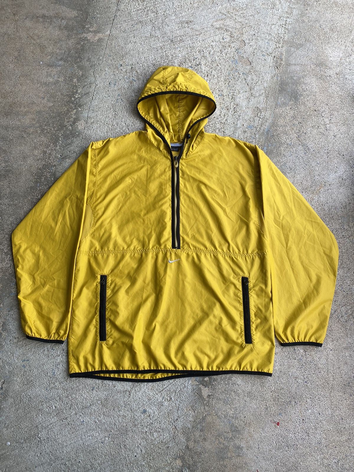 Nike × Vintage Vintage Y2K Nike Half Zip Pullover Gorp Yellow Windbreaker Size US XL / EU 56 / 4 - 1 Thumbnail