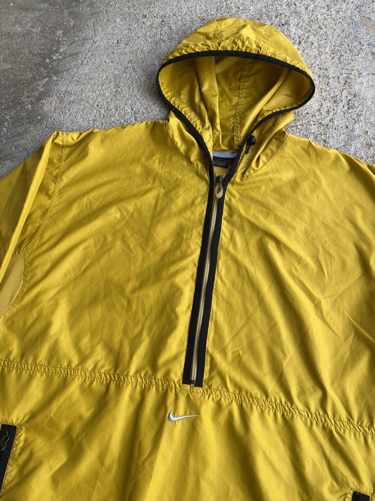 Nike × Vintage Vintage Y2K Nike Half Zip Pullover Gorp Yellow Windbreaker Size US XL / EU 56 / 4 - 2 Thumbnail