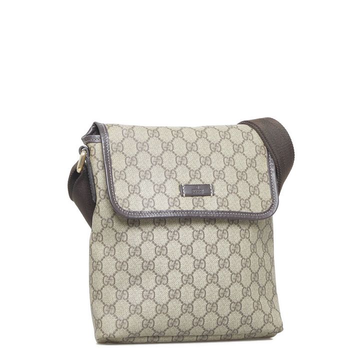 Gucci GG Supreme Flap Messenger Bag Grailed