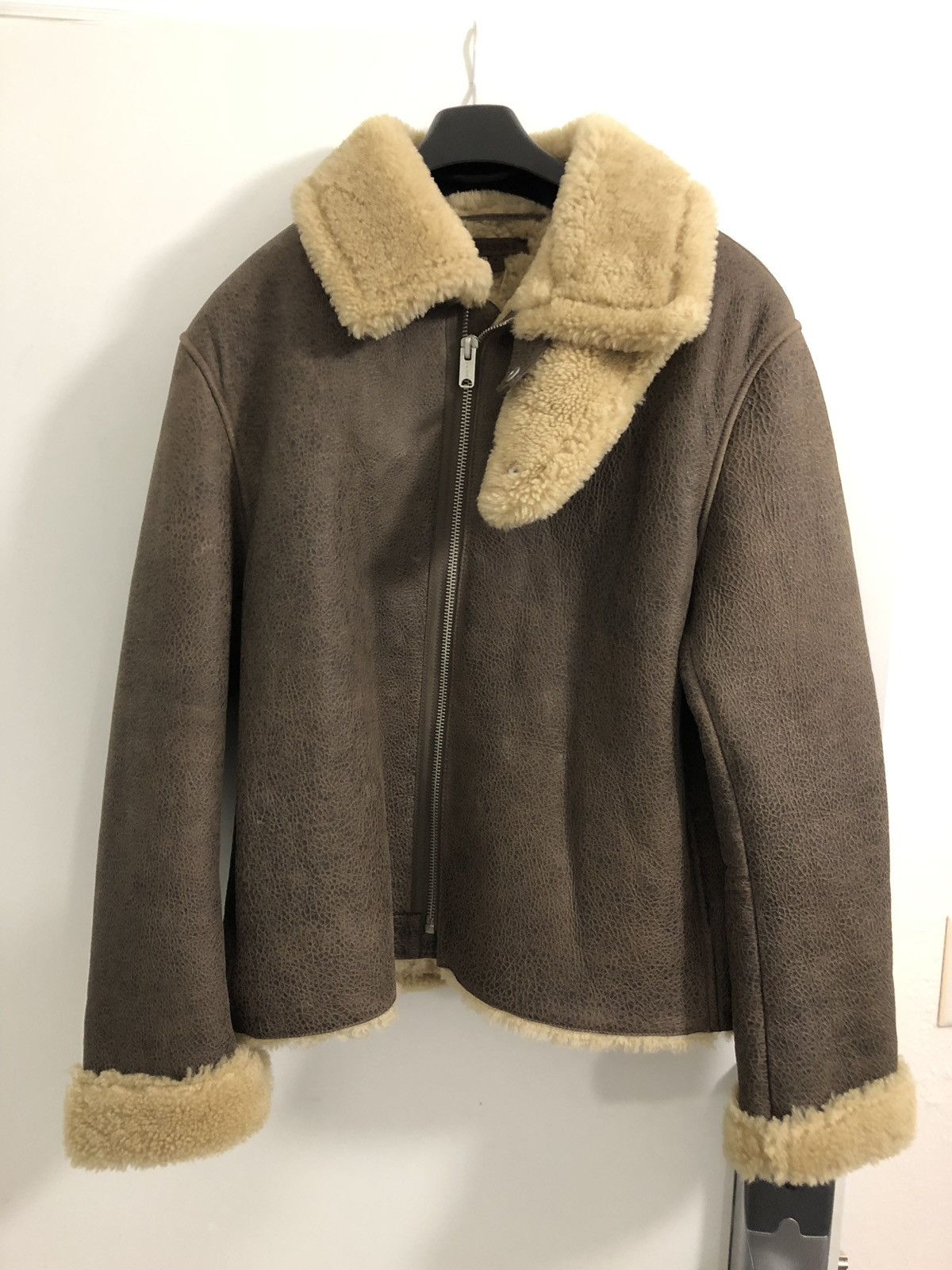 Yeezy shearling hot sale flight coat