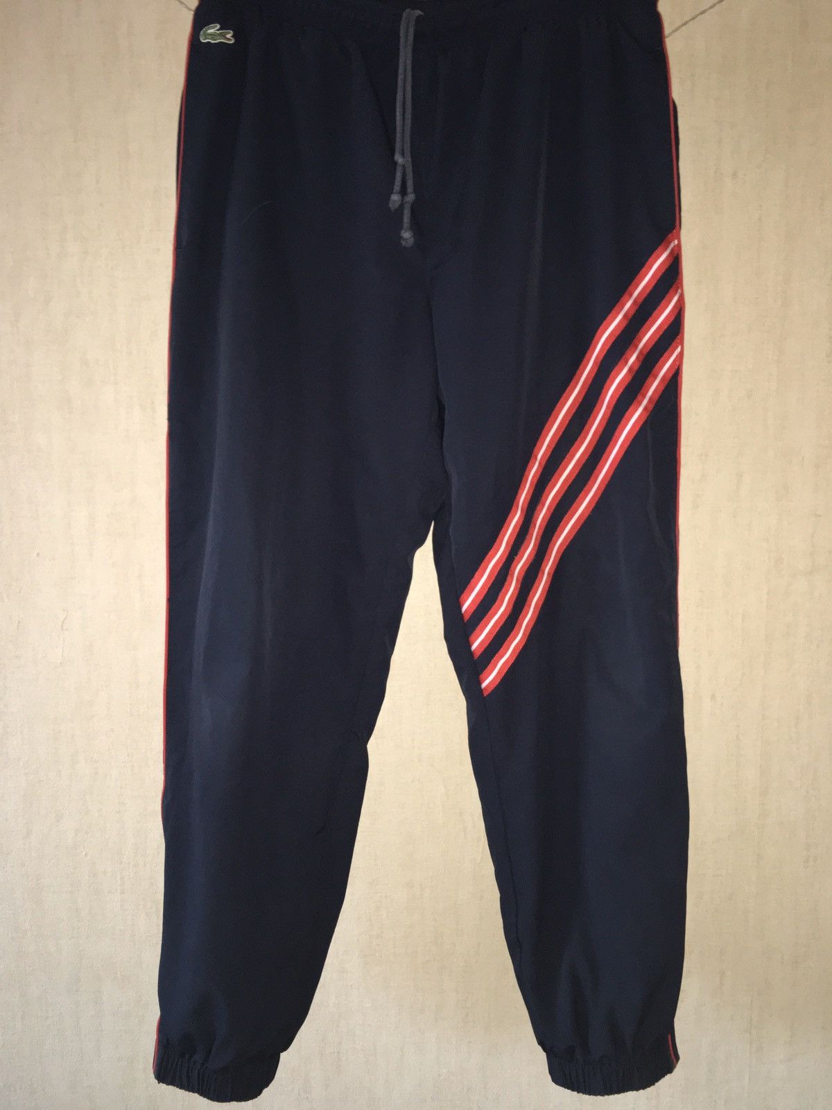 Lacoste × Vintage 90s Track Pants Supreme Champion Bape Stussy Polo Sport Size US 30 / EU 46 - 4 Thumbnail