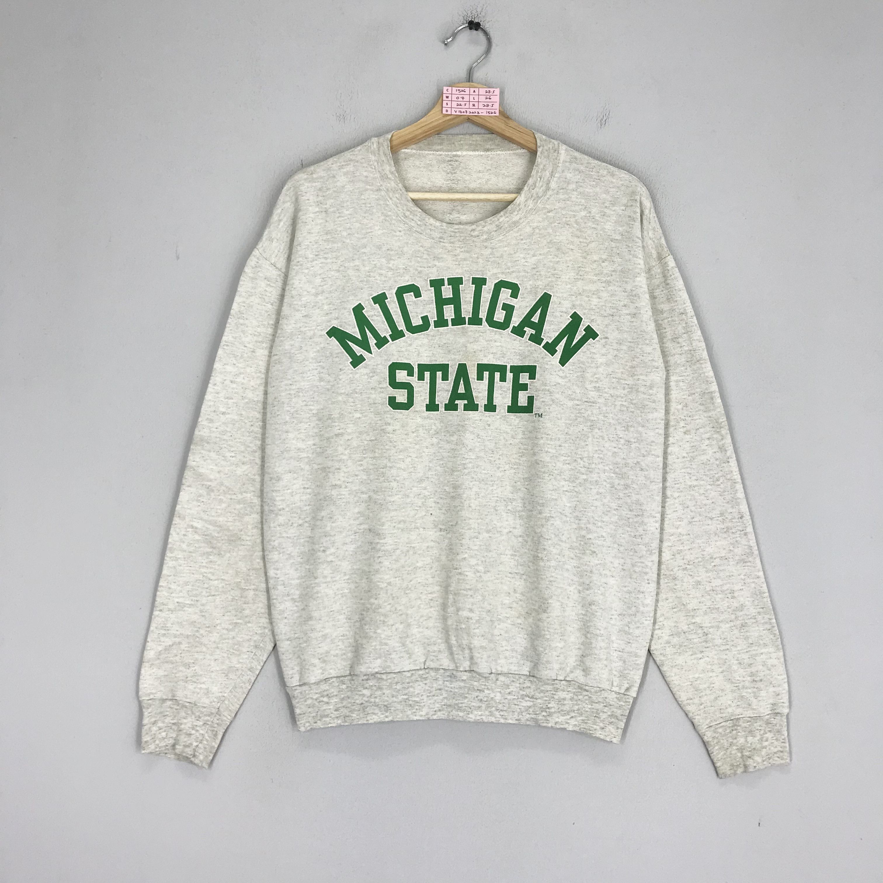 Other Vintage Michigan State Sweatshirts Michigan State Big Logo Size US L / EU 52-54 / 3 - 1 Thumbnail