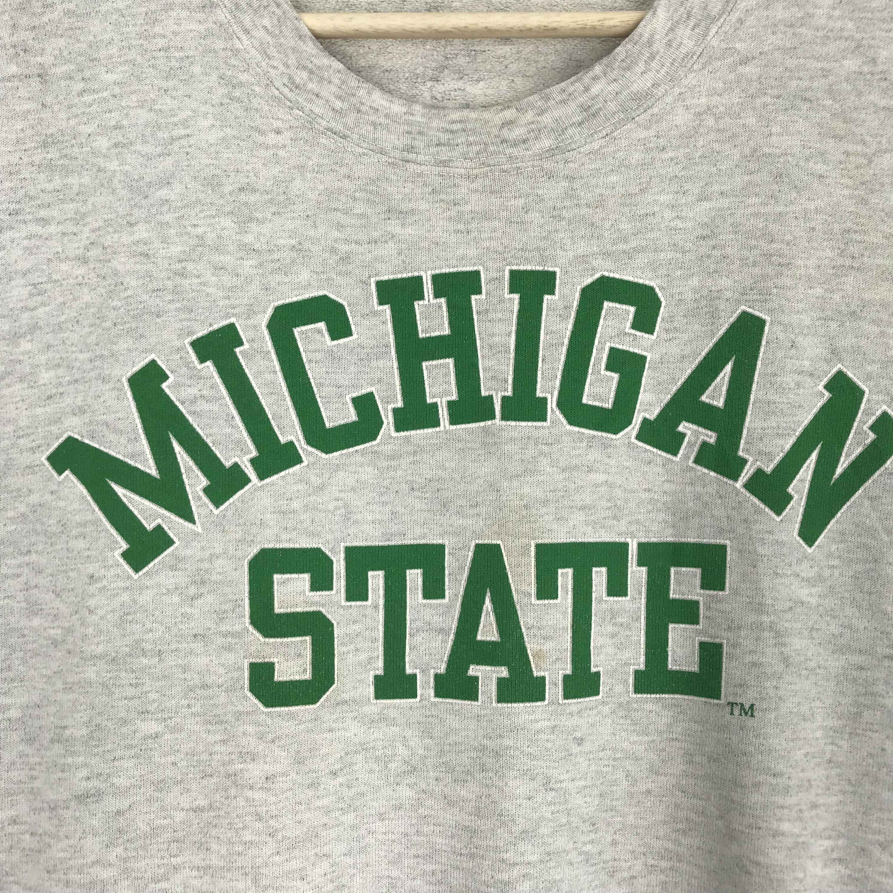 Other Vintage Michigan State Sweatshirts Michigan State Big Logo Size US L / EU 52-54 / 3 - 5 Thumbnail