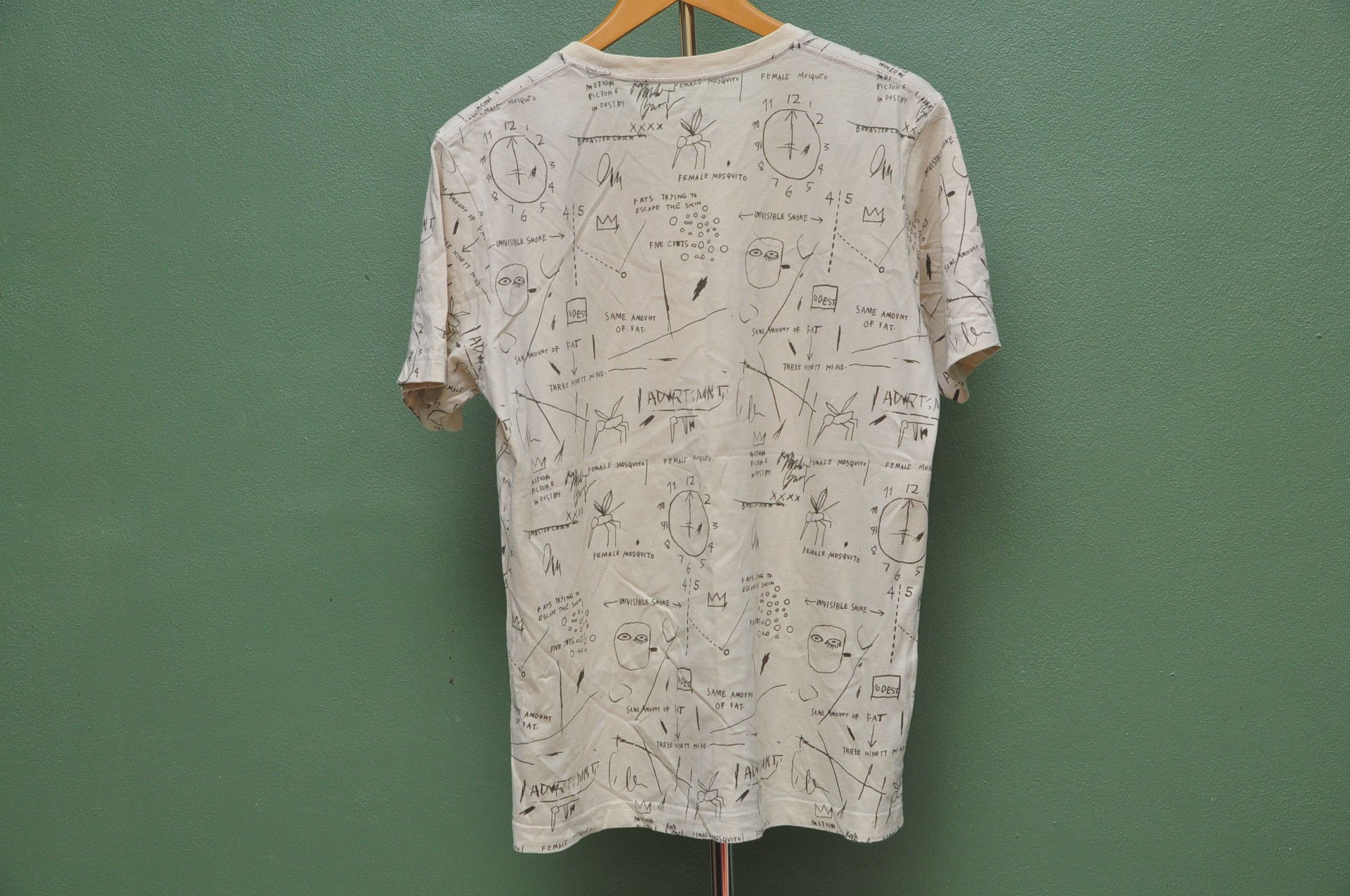 Japanese Brand Jean Michel Basquiat X Uniqlo Full Print Shirt Size US M / EU 48-50 / 2 - 2 Thumbnail