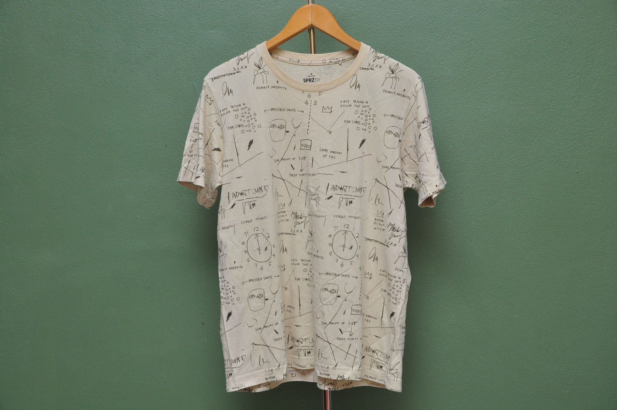 Japanese Brand Jean Michel Basquiat X Uniqlo Full Print Shirt Size US M / EU 48-50 / 2 - 1 Thumbnail