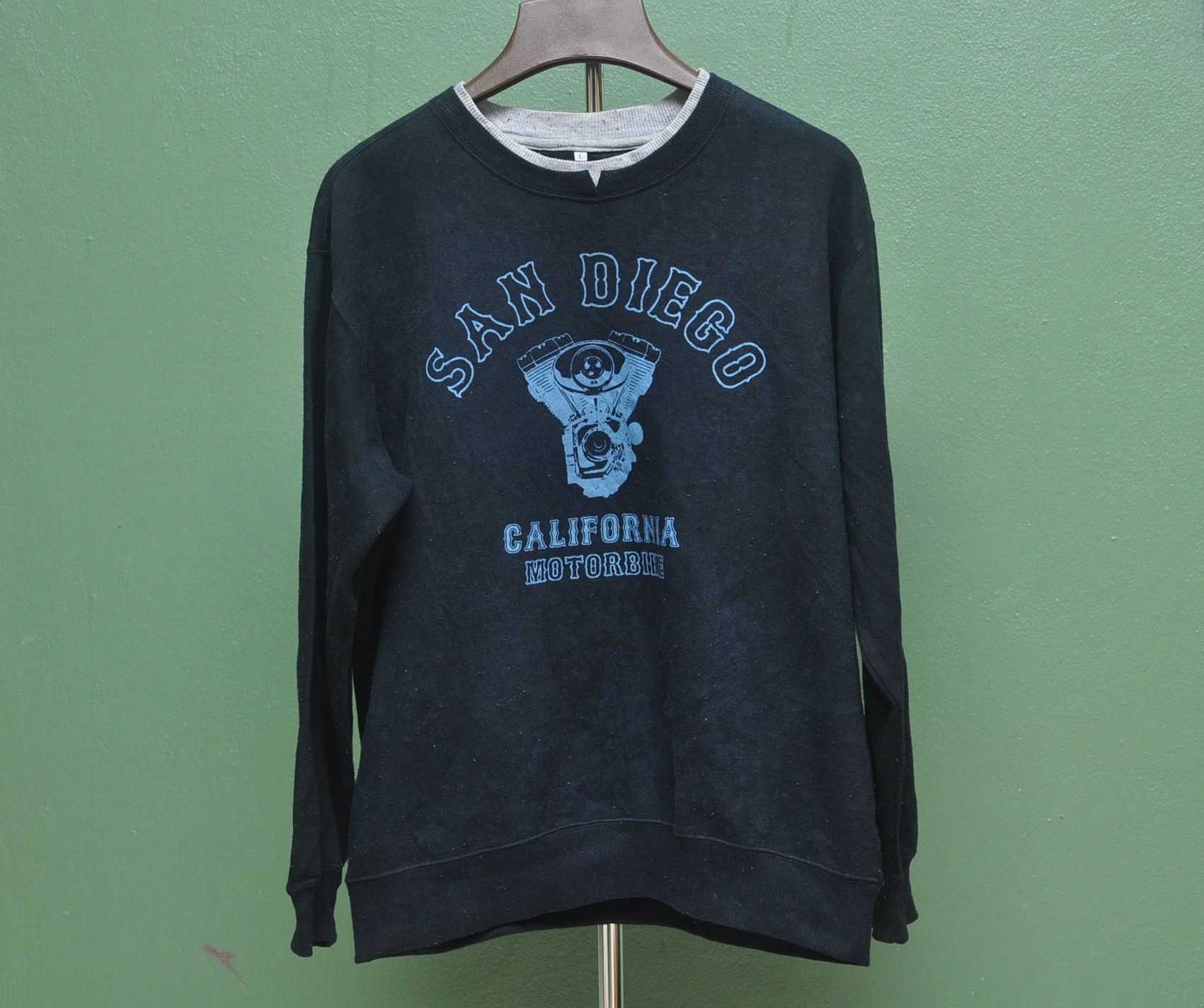 Designer × Indian Motorcycle × Japanese Brand San Diego California Motorbike Sweater Size US L / EU 52-54 / 3 - 1 Thumbnail