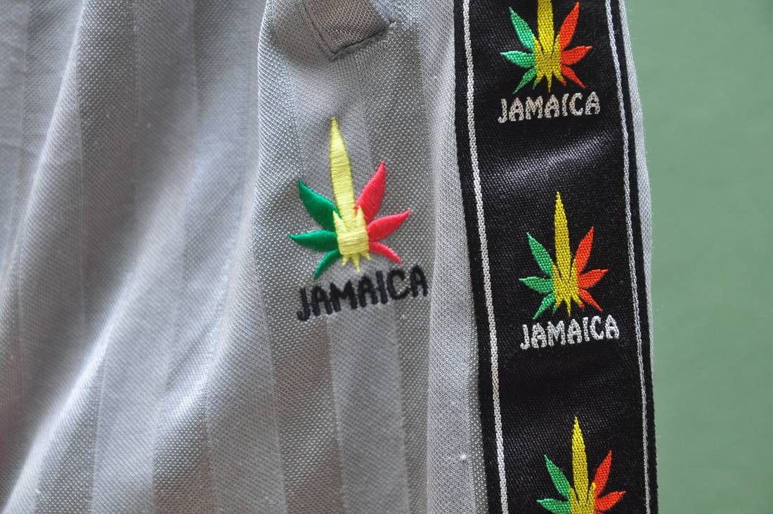 Bob Marley × Designer × Japanese Brand Vintage Jamaica Marijuana Pant Track Size US 31 - 2 Thumbnail