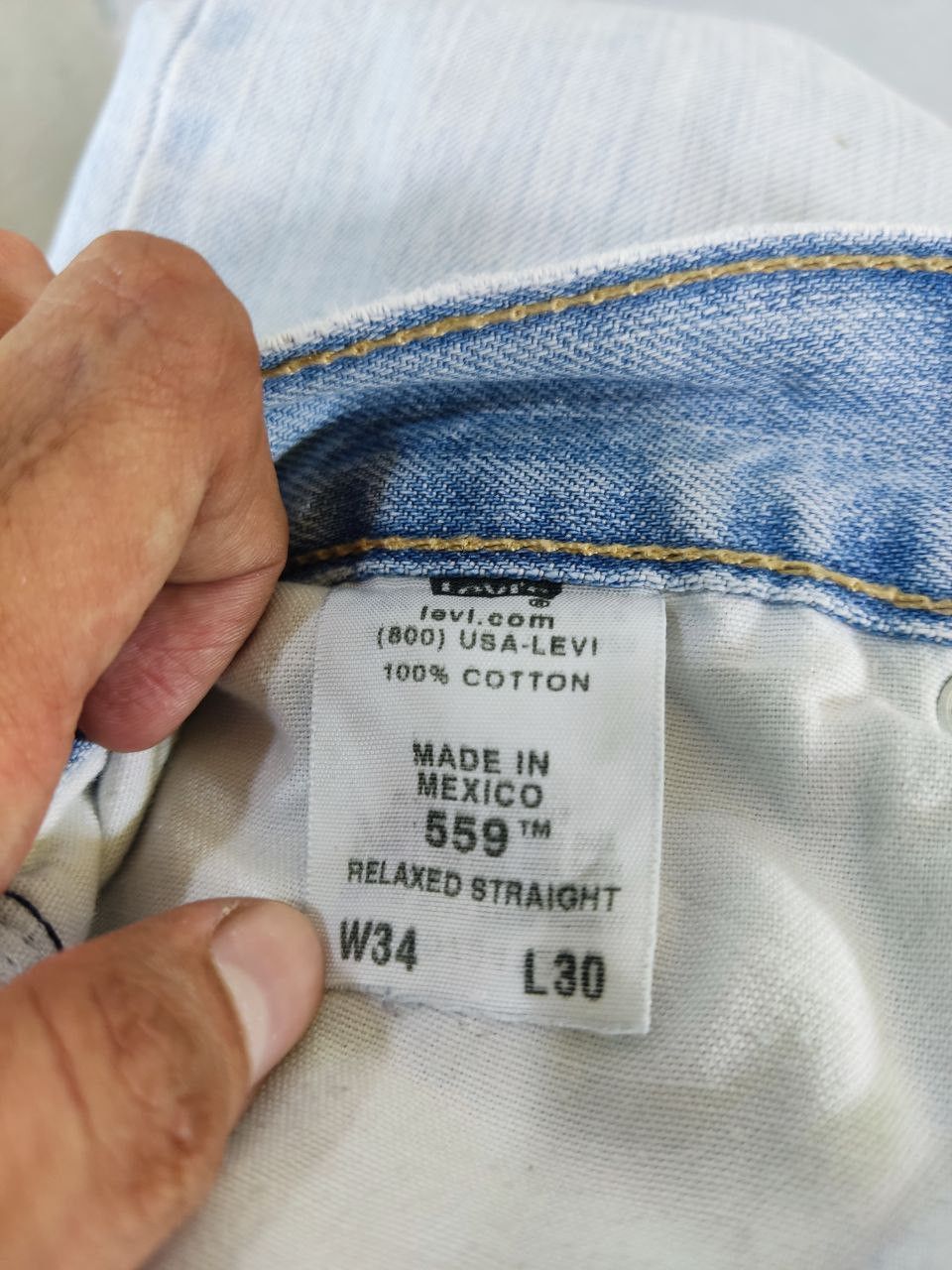 Levi's vintage levis 559 relaxed straight denim Size US 36 / EU 52 - 4 Thumbnail