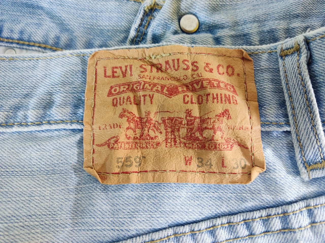 Levi's vintage levis 559 relaxed straight denim Size US 36 / EU 52 - 3 Thumbnail