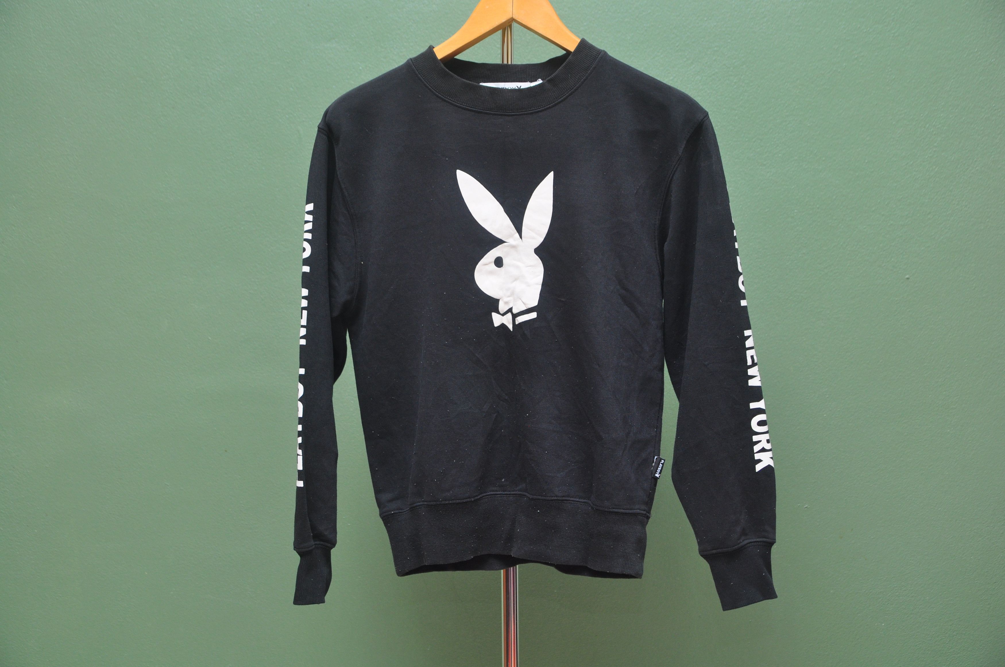 Designer × Japanese Brand × Playboy Playboy New York Black Sweater Size US M / EU 48-50 / 2 - 1 Thumbnail