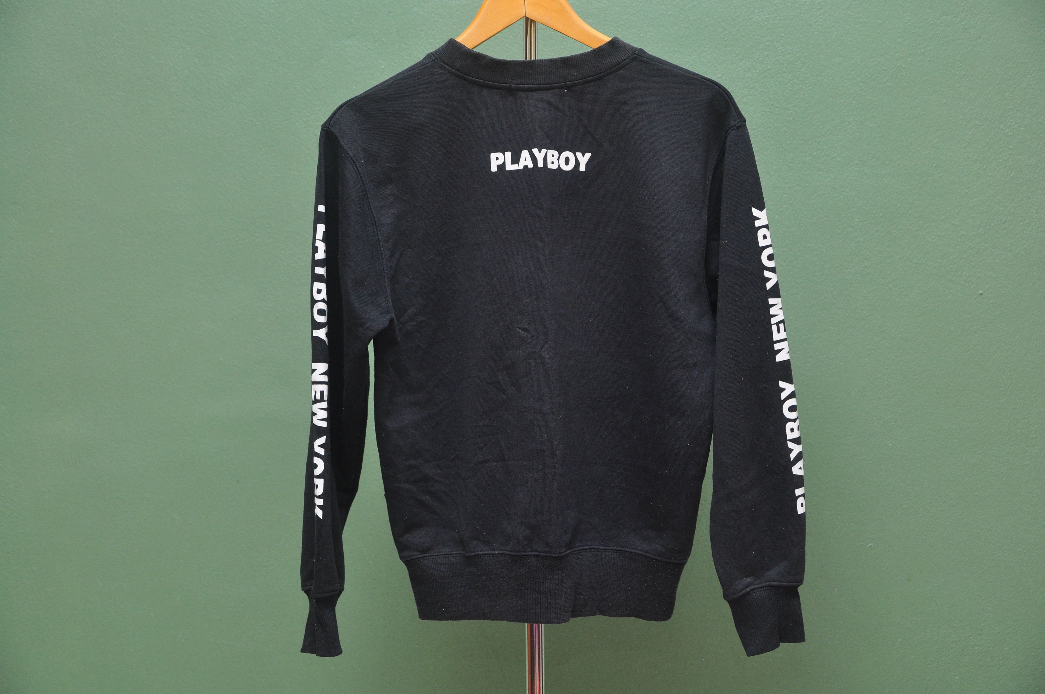 Designer × Japanese Brand × Playboy Playboy New York Black Sweater Size US M / EU 48-50 / 2 - 2 Thumbnail