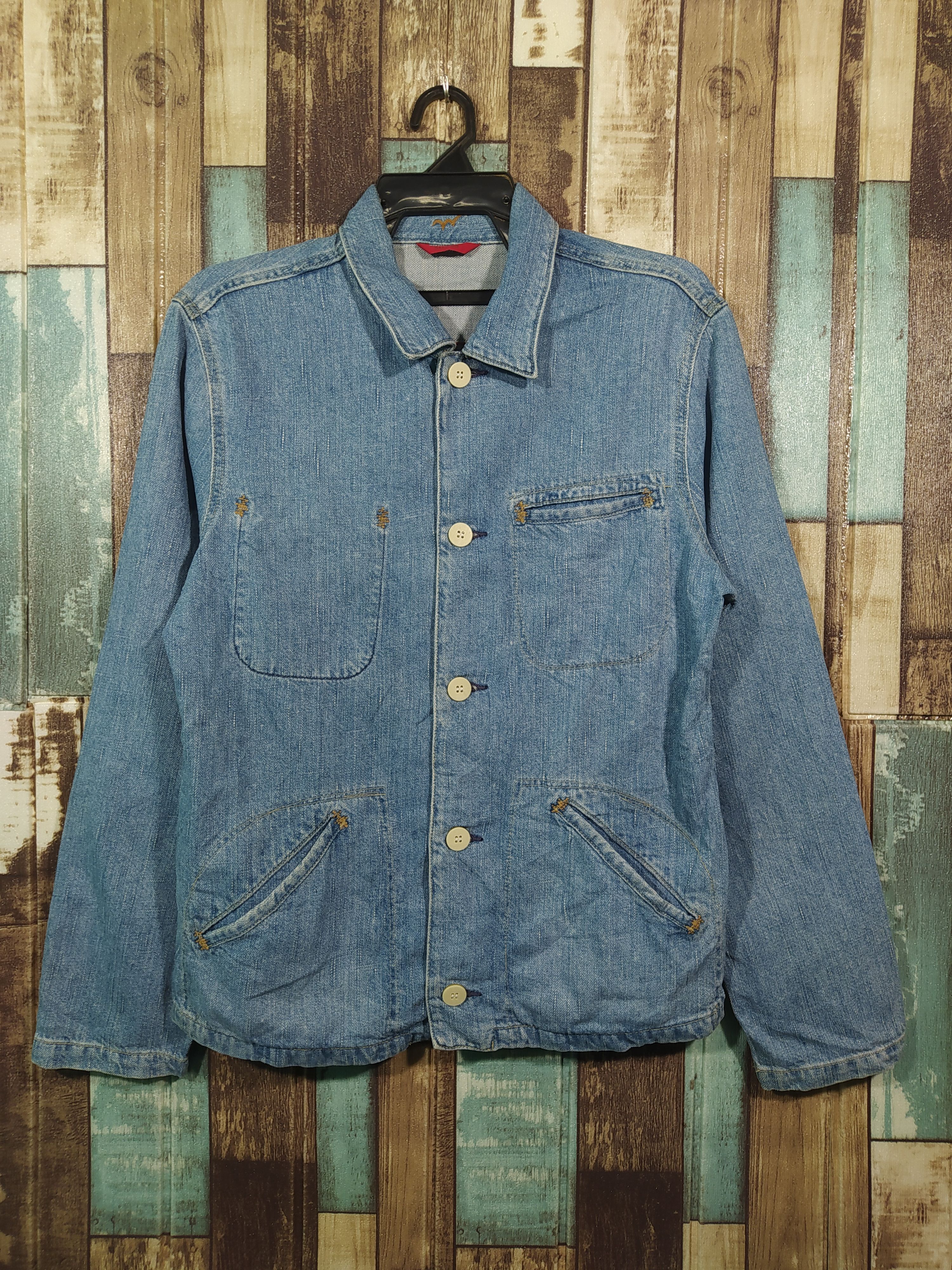 Edwin × Japanese Brand × Vintage Vintage Edwin denim Button jacket Size US M / EU 48-50 / 2 - 1 Thumbnail