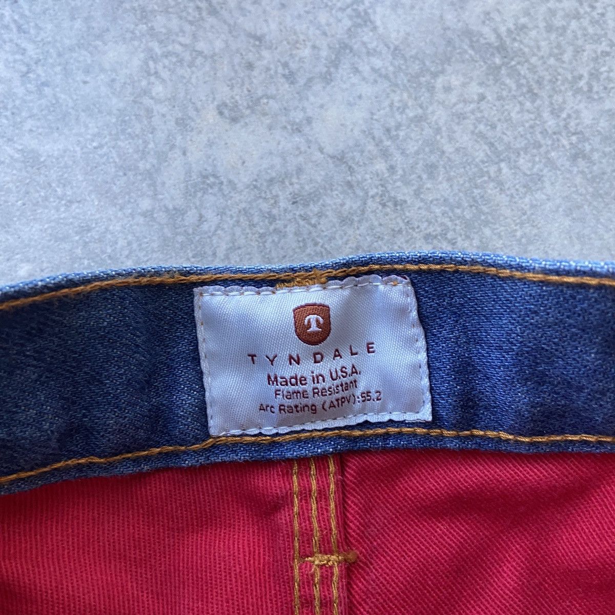 Vintage Tyndall denim jeans Made in USA flame resistant Size US 31 - 4 Thumbnail