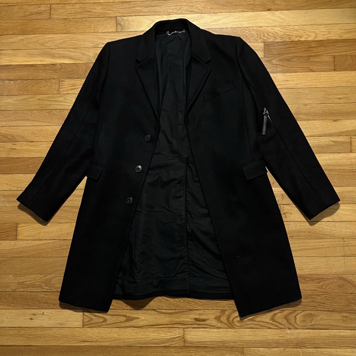 Helmut Lang Long 80% Wool Coat Size US S / EU 44-46 / 1 - 9 Thumbnail