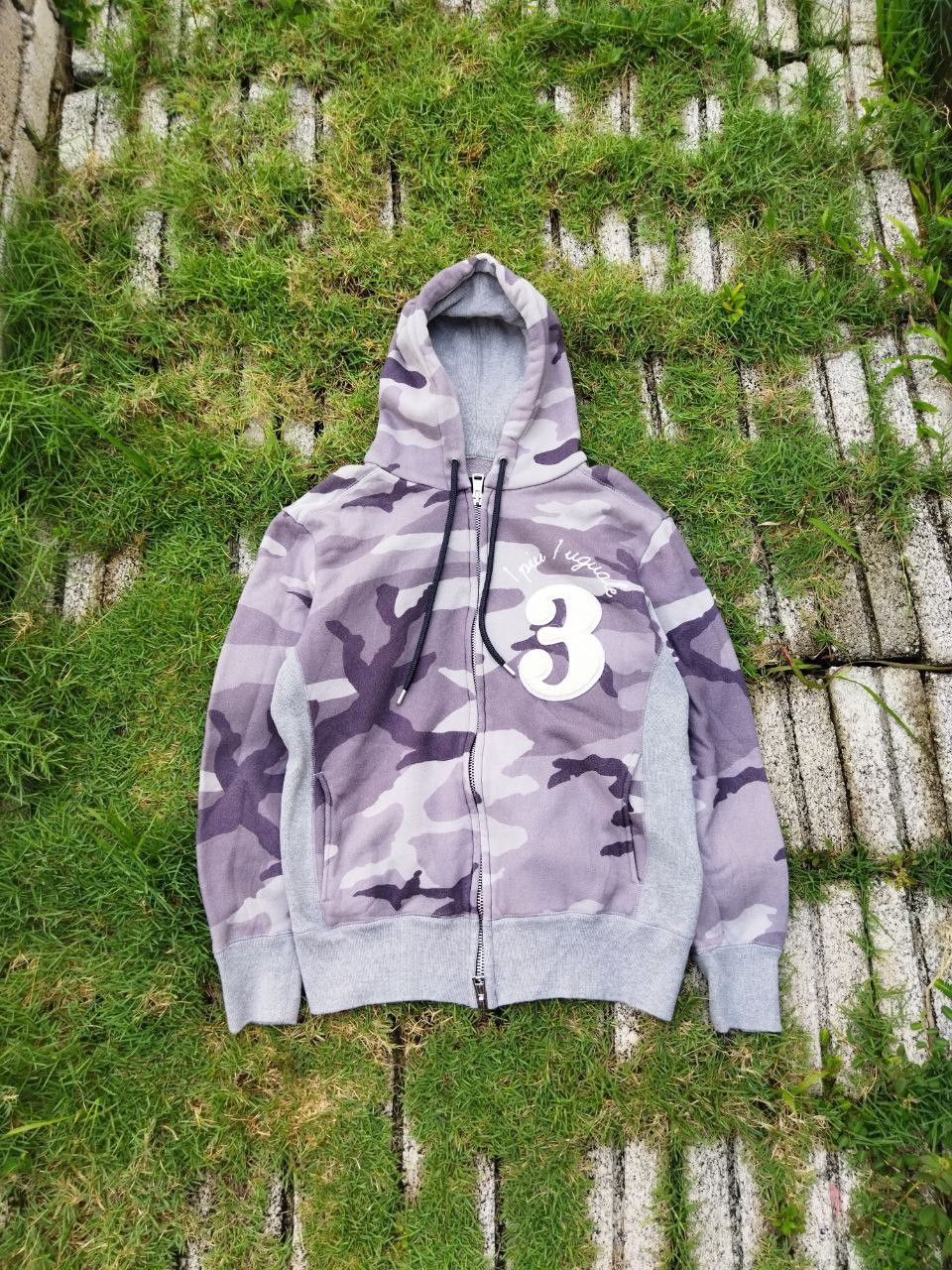 Japanese Brand 1piu1uguale3 Number Nine Camo Hoodie Size US M / EU 48-50 / 2 - 1 Thumbnail
