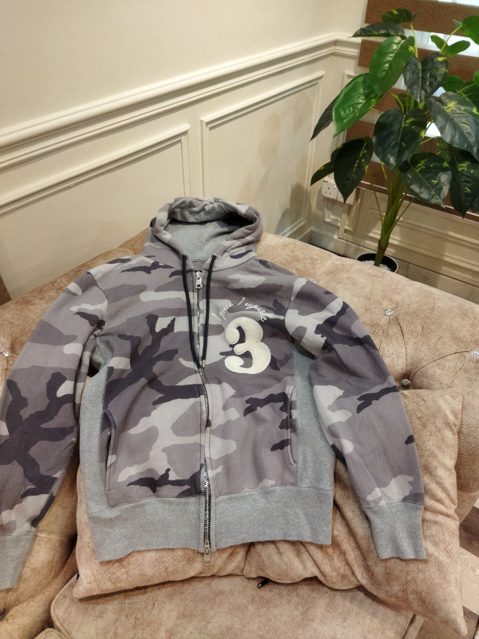 Japanese Brand 1piu1uguale3 Number Nine Camo Hoodie Size US M / EU 48-50 / 2 - 2 Thumbnail