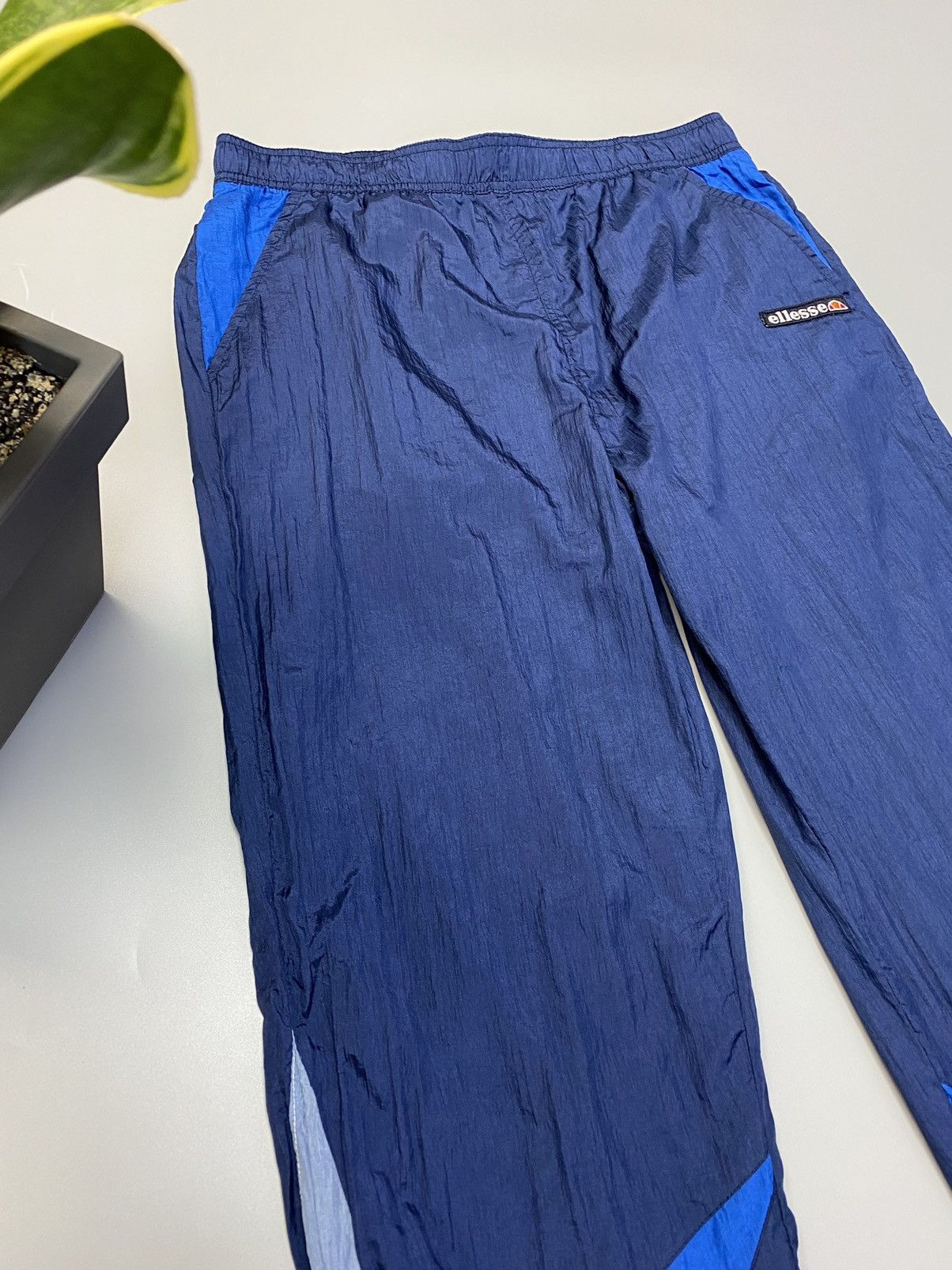Ellesse × Vintage Vintage Ellesse Blue Nylon Track Pants Size US 34 / EU 50 - 3 Thumbnail