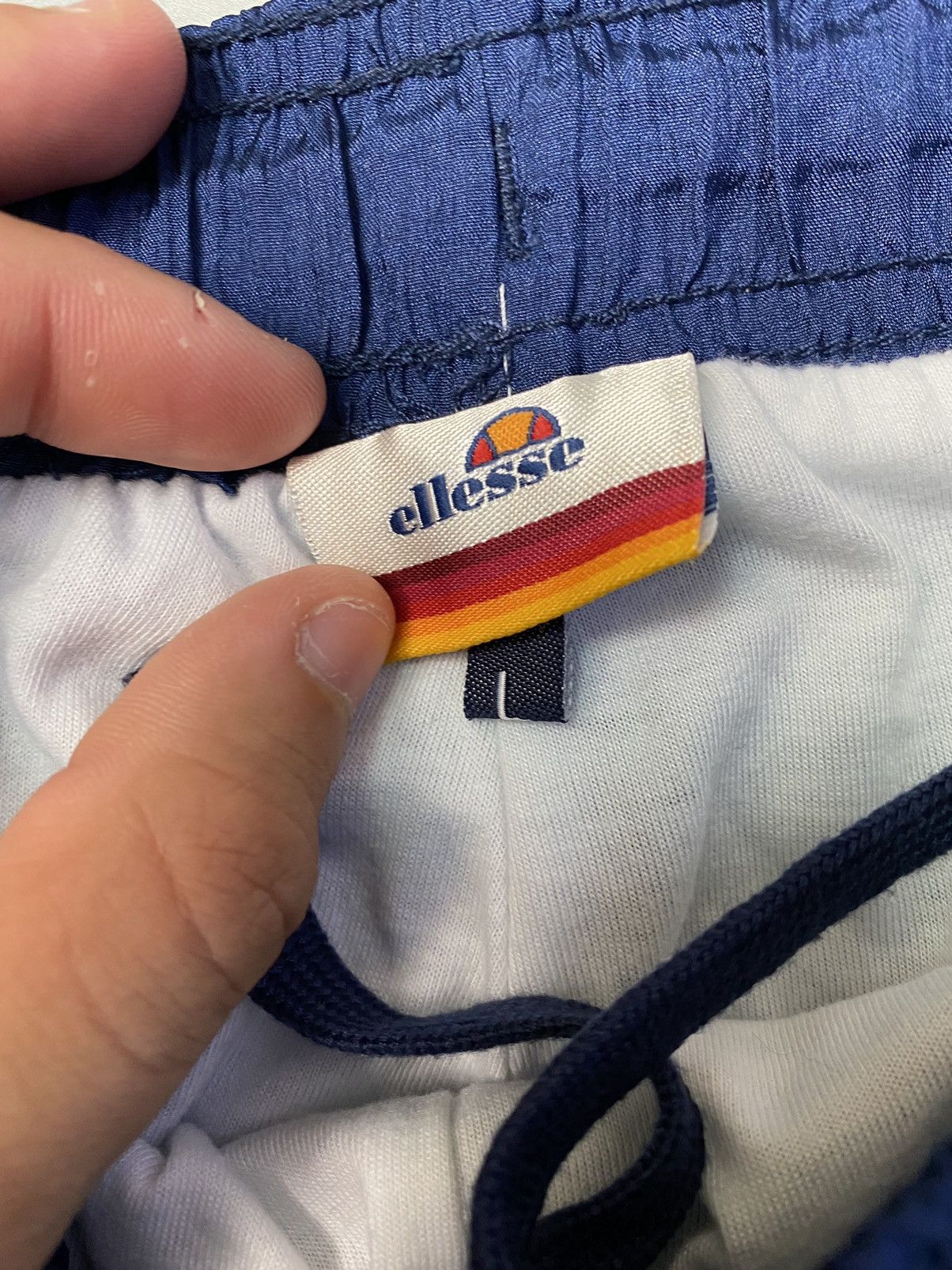Ellesse × Vintage Vintage Ellesse Blue Nylon Track Pants Size US 34 / EU 50 - 14 Thumbnail