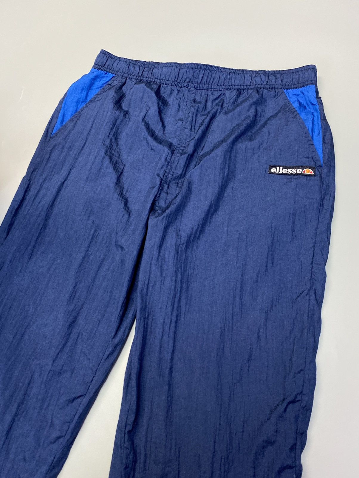 Ellesse × Vintage Vintage Ellesse Blue Nylon Track Pants Size US 34 / EU 50 - 4 Thumbnail