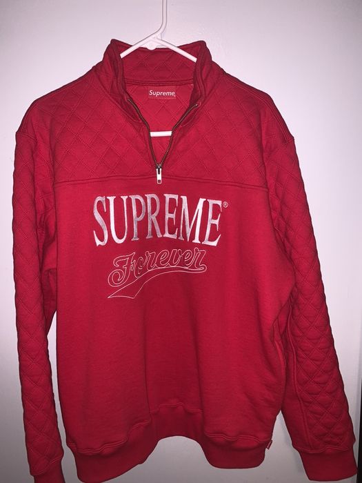 Supreme forever half zip 2024 sweatshirt