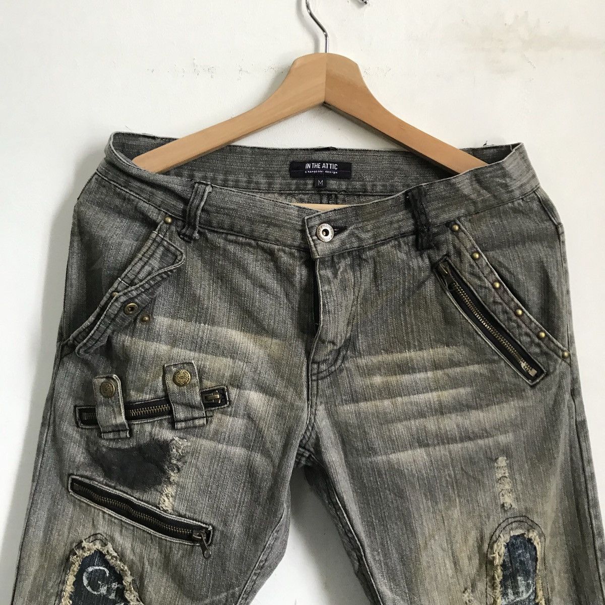 In The Attic In The Attic Flare Distressed Denim Jeans Size US 30 / EU 46 - 3 Thumbnail