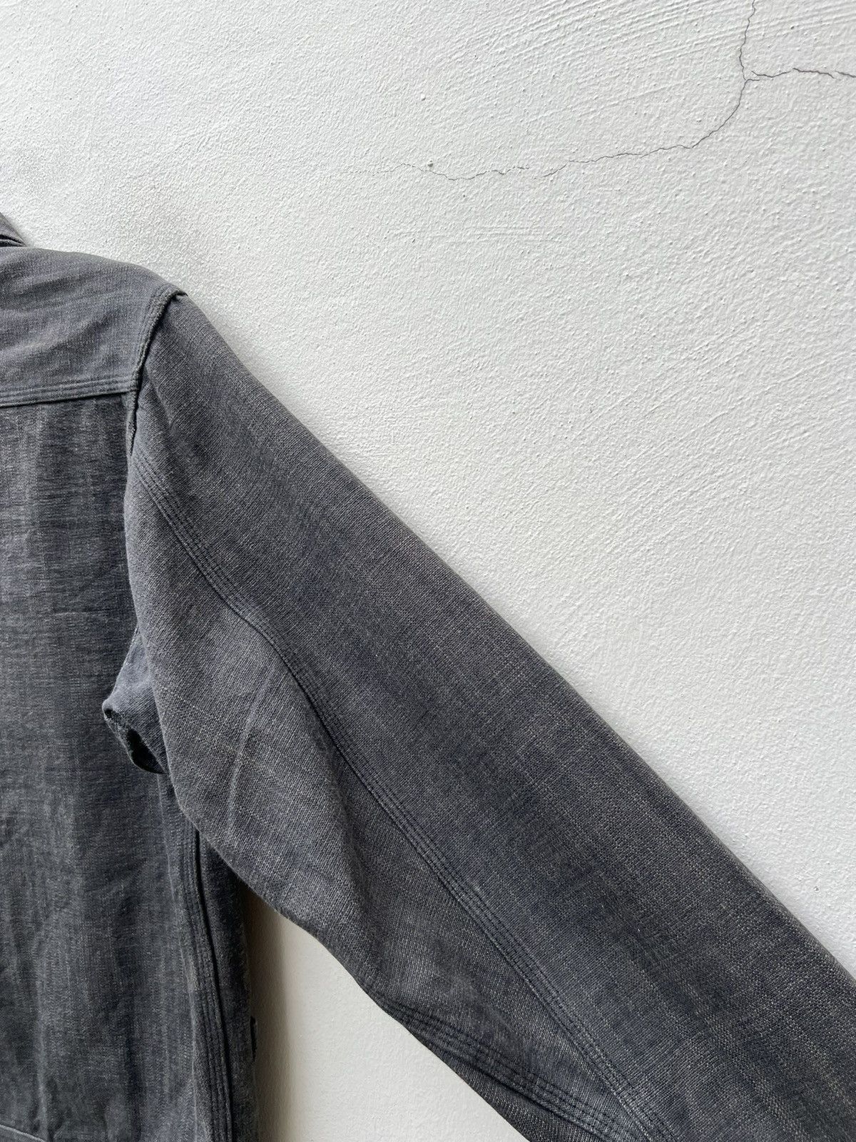 Sugar Cane Vintage Sugar Cane Japan Sun Fade Wax Denim Work Jacket Size US L / EU 52-54 / 3 - 14 Thumbnail
