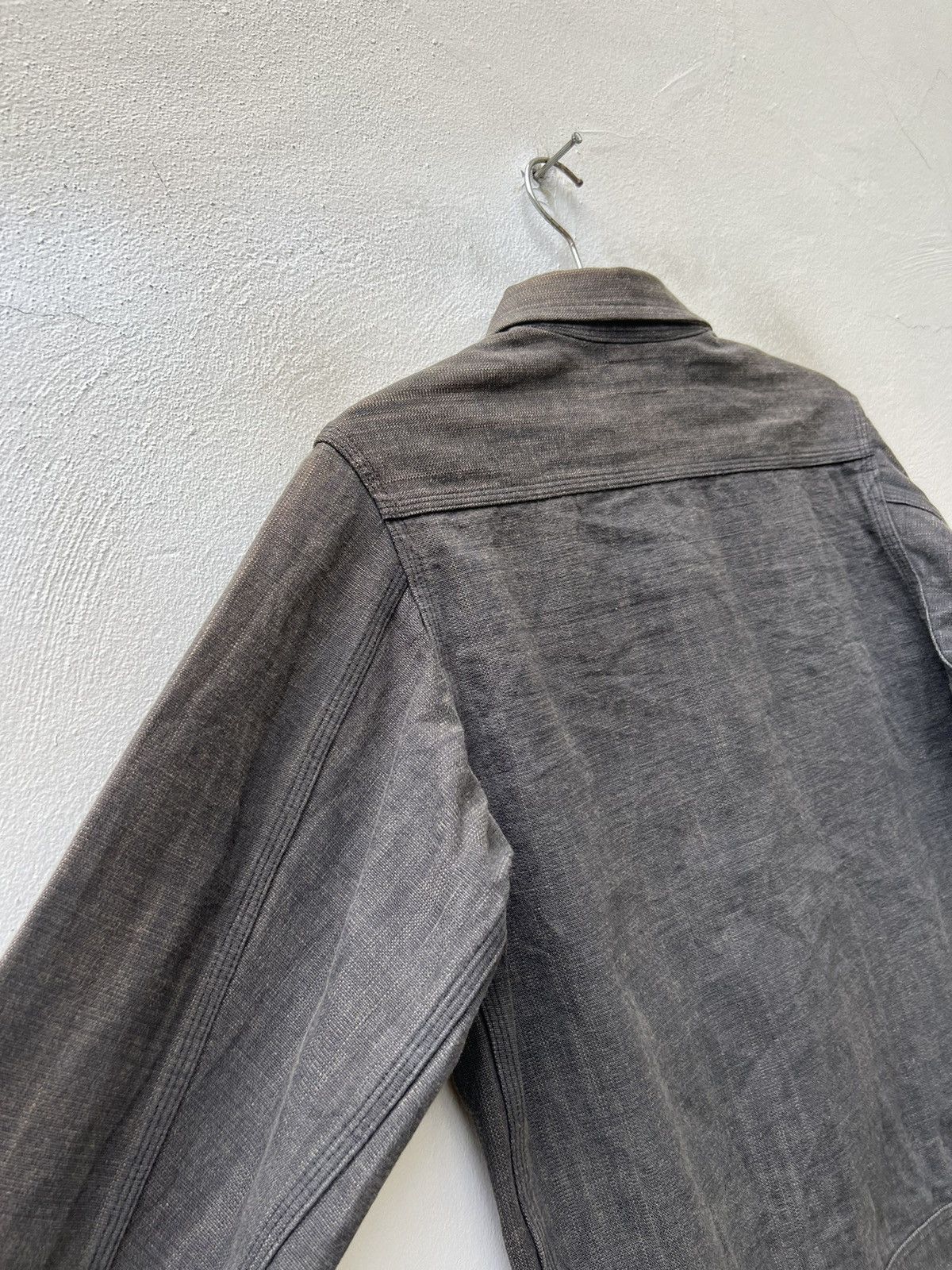 Sugar Cane Vintage Sugar Cane Japan Sun Fade Wax Denim Work Jacket Size US L / EU 52-54 / 3 - 17 Thumbnail