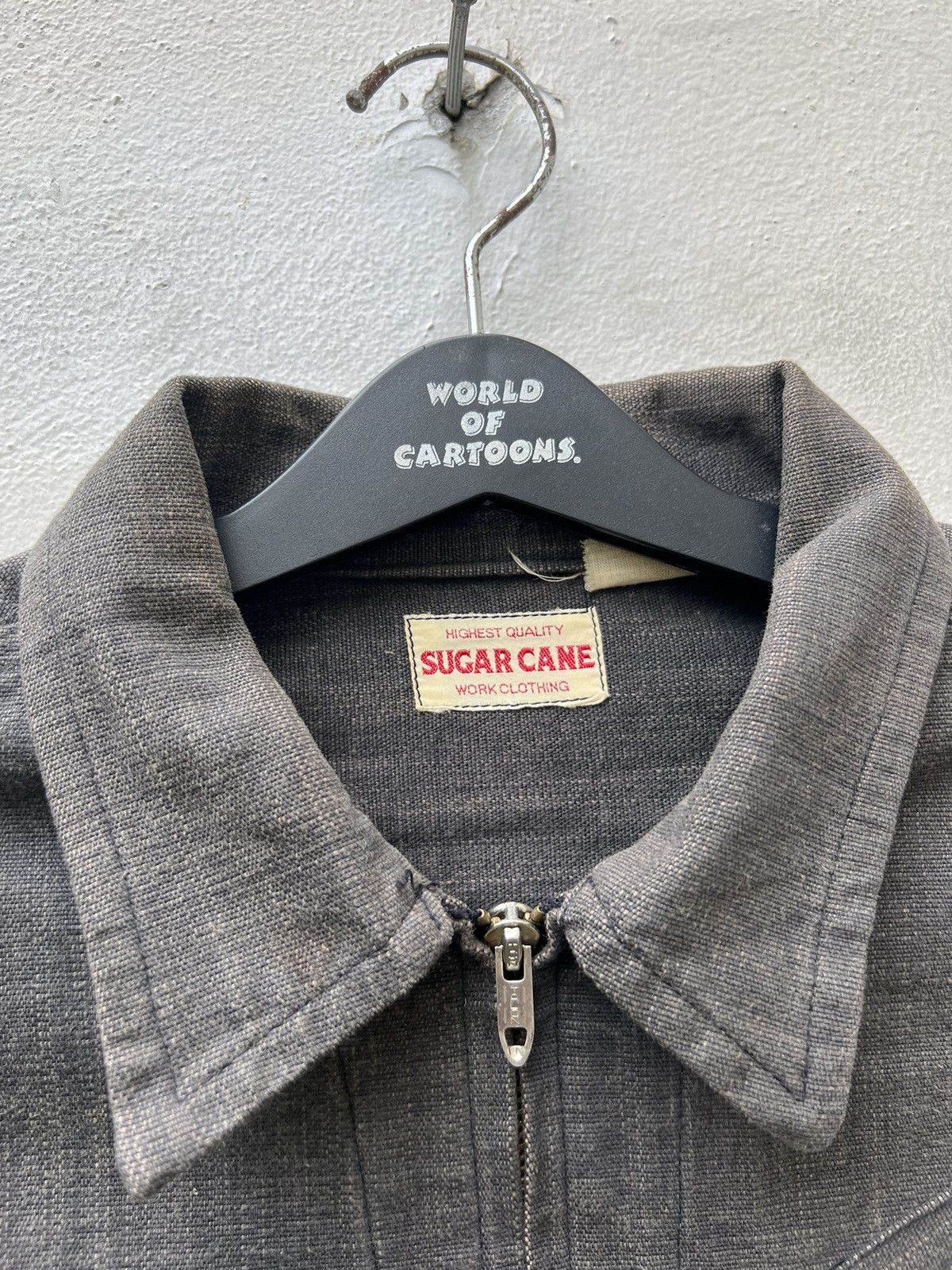 Sugar Cane Vintage Sugar Cane Japan Sun Fade Wax Denim Work Jacket Size US L / EU 52-54 / 3 - 7 Thumbnail