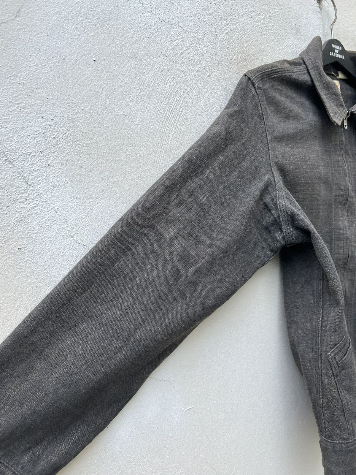 Sugar Cane Vintage Sugar Cane Japan Sun Fade Wax Denim Work Jacket Size US L / EU 52-54 / 3 - 10 Thumbnail