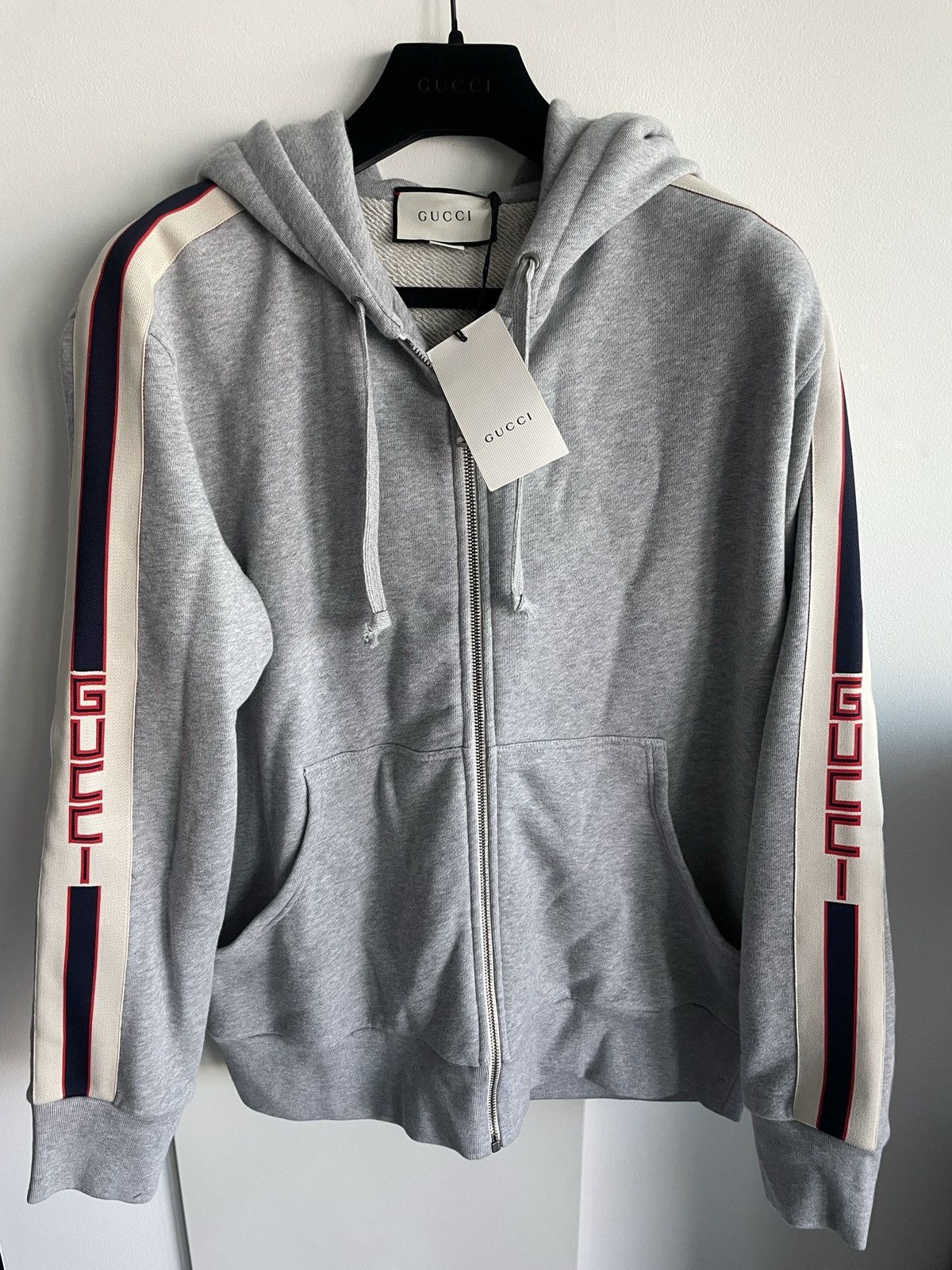 Gucci Rare Sold Out Limited Edition Gucci Logo Track Hooded Jacket Size US M / EU 48-50 / 2 - 1 Thumbnail