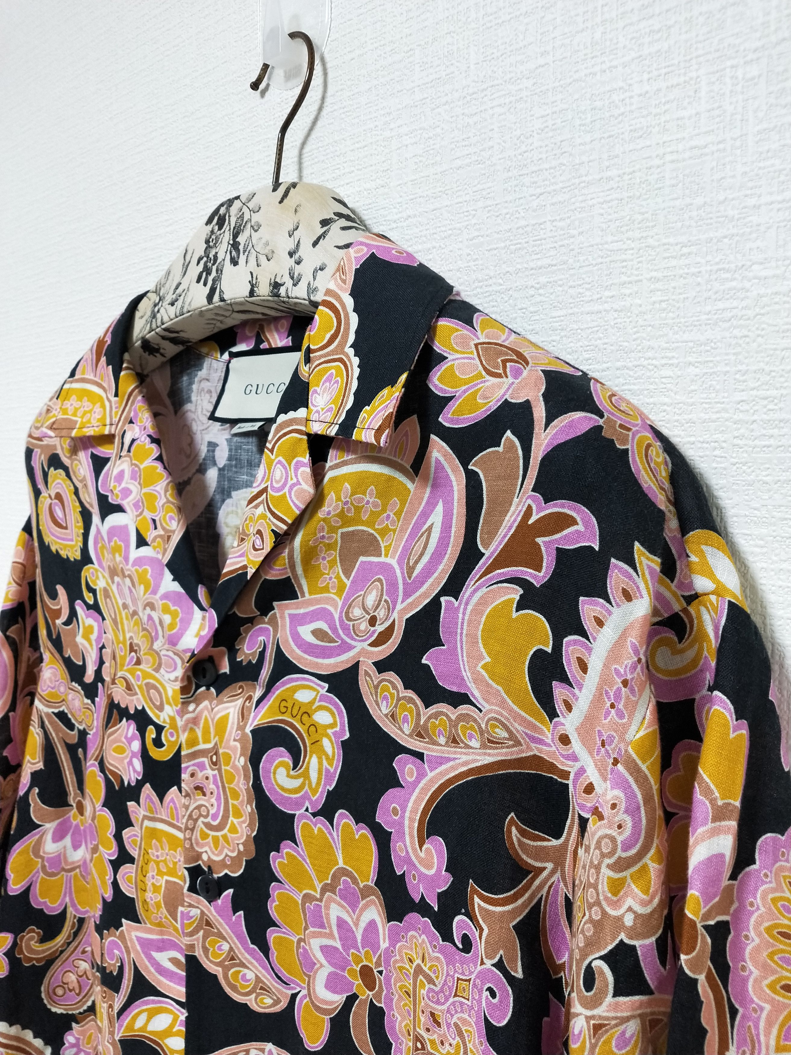 Gucci Paisley Floral Button Up Shirt Size US M / EU 48-50 / 2 - 3 Thumbnail