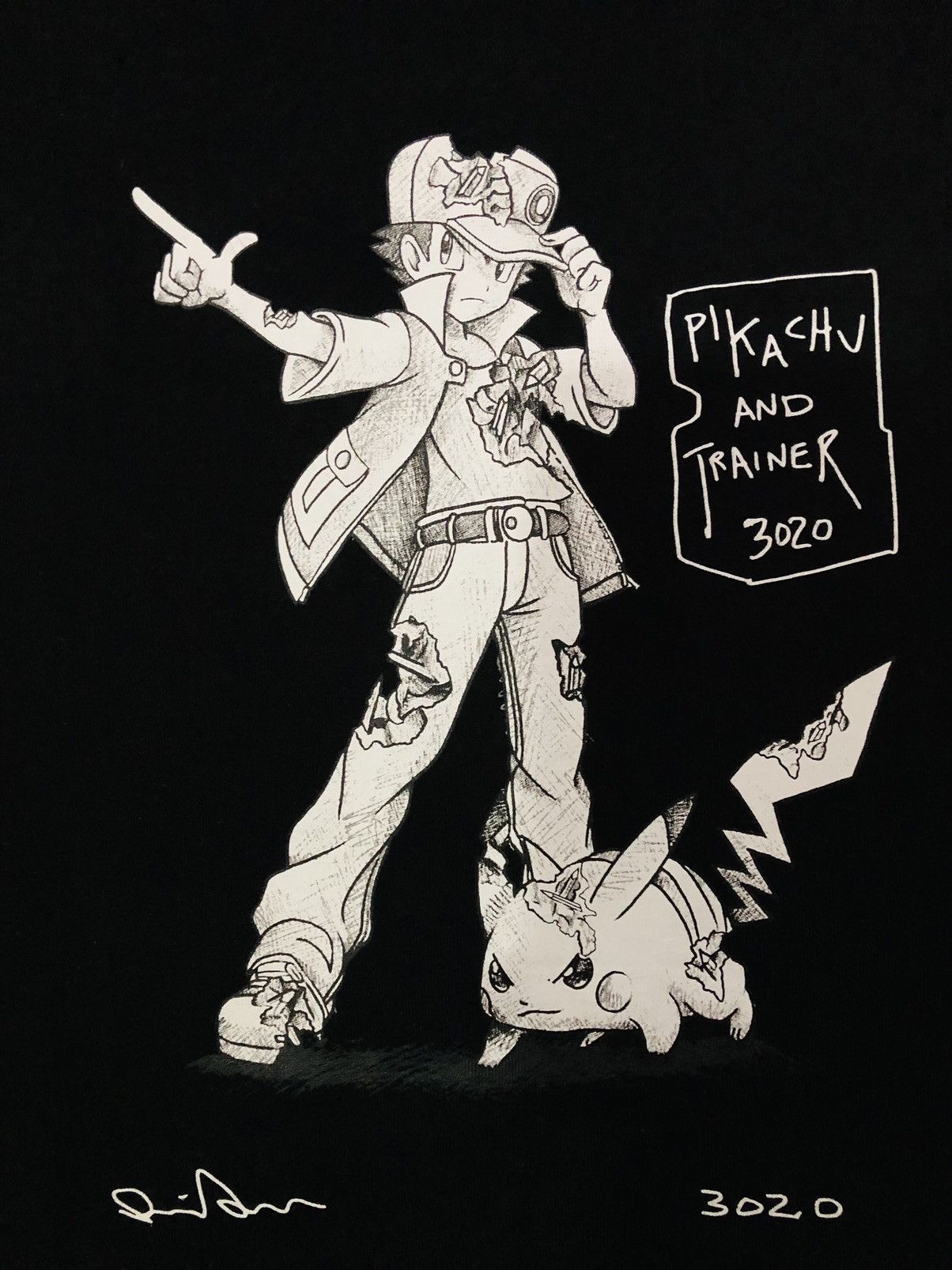 Anime LIMITED ANIME Daniel Arsham x Pokemon UT Tshirt Size US L / EU 52-54 / 3 - 4 Thumbnail