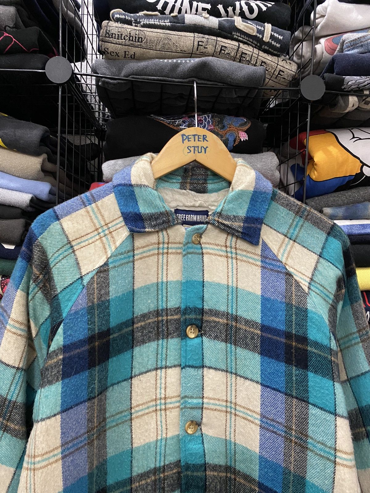 Flannel × Japanese Brand × Vintage Vintage free farm hand Flannel Jacket Size US L / EU 52-54 / 3 - 3 Thumbnail
