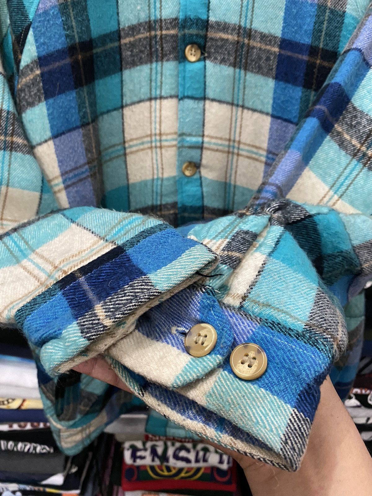 Flannel × Japanese Brand × Vintage Vintage free farm hand Flannel Jacket Size US L / EU 52-54 / 3 - 5 Thumbnail