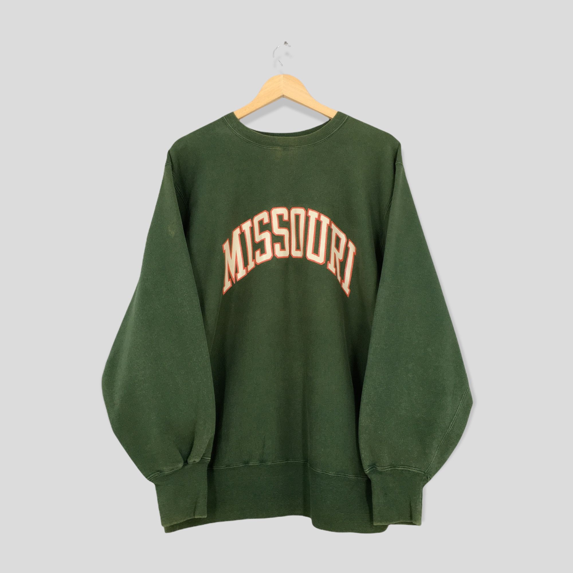 image of Champion Reverse Weave Missouri Sweatshirt Xlarge in Green, Men's