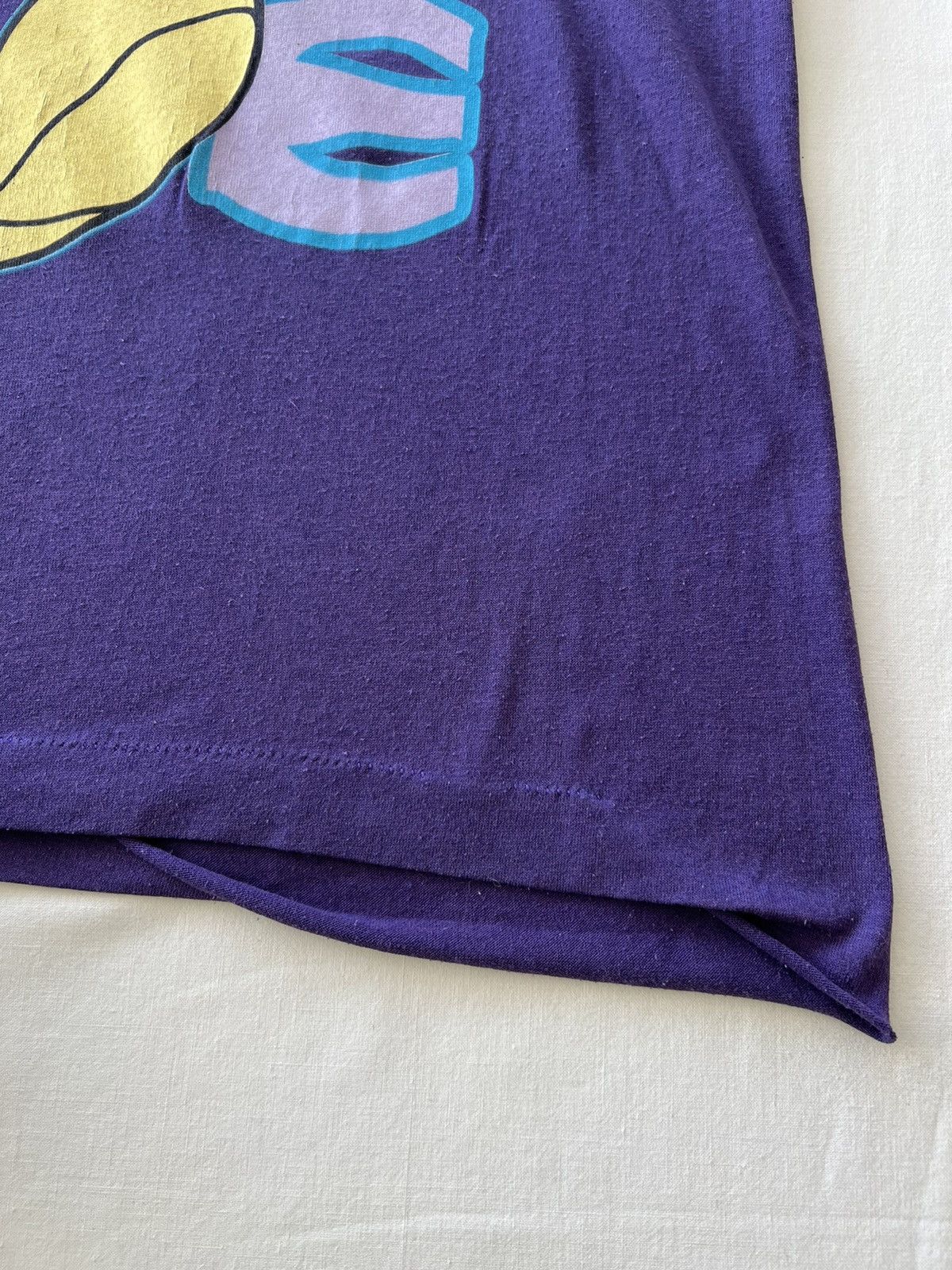 Disney Vintage 90s Disney Mickey Mouse Purple Tee (Beauty Beast) Size US L / EU 52-54 / 3 - 10 Thumbnail