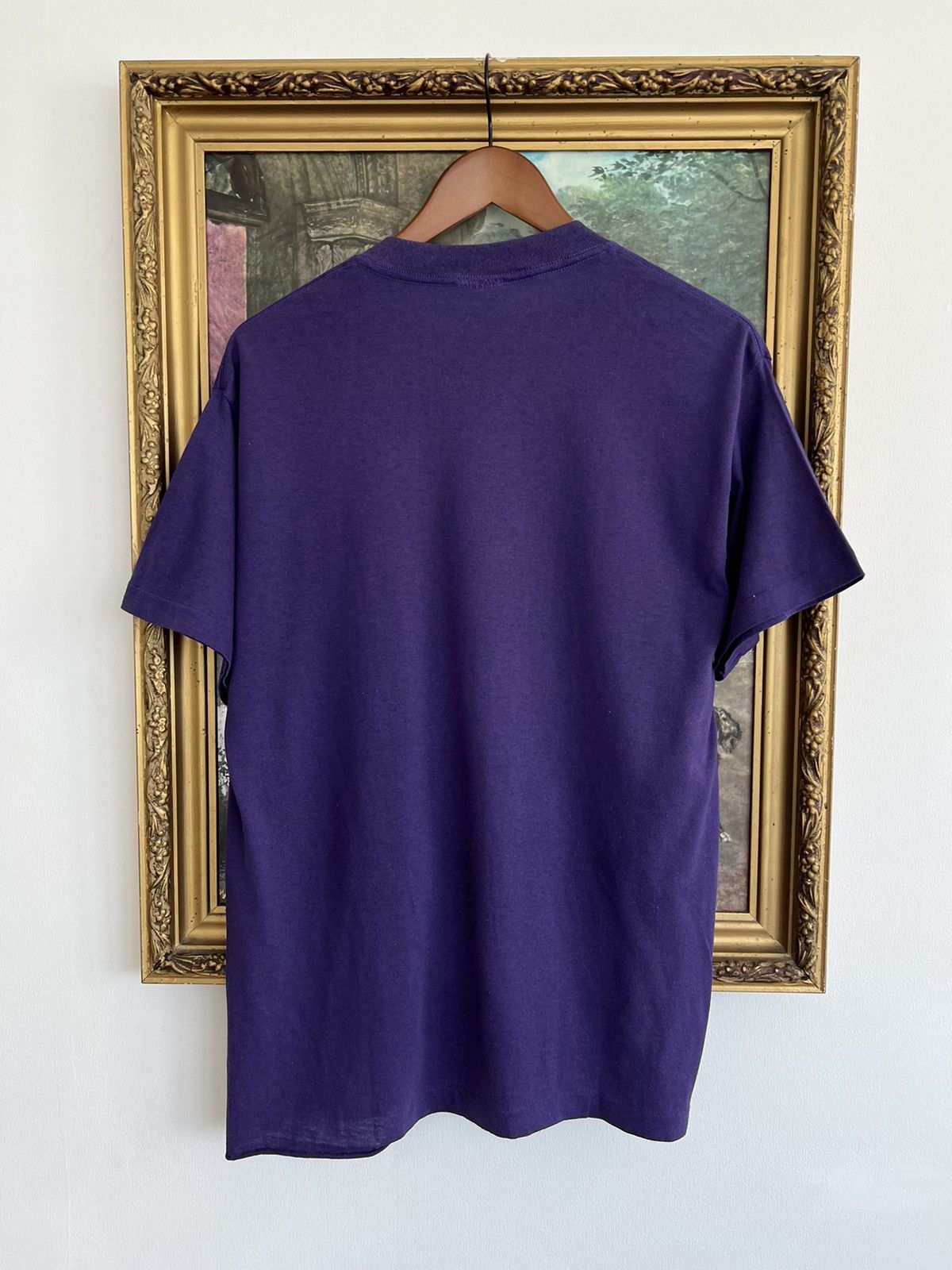 Disney Vintage 90s Disney Mickey Mouse Purple Tee (Beauty Beast) Size US L / EU 52-54 / 3 - 2 Thumbnail
