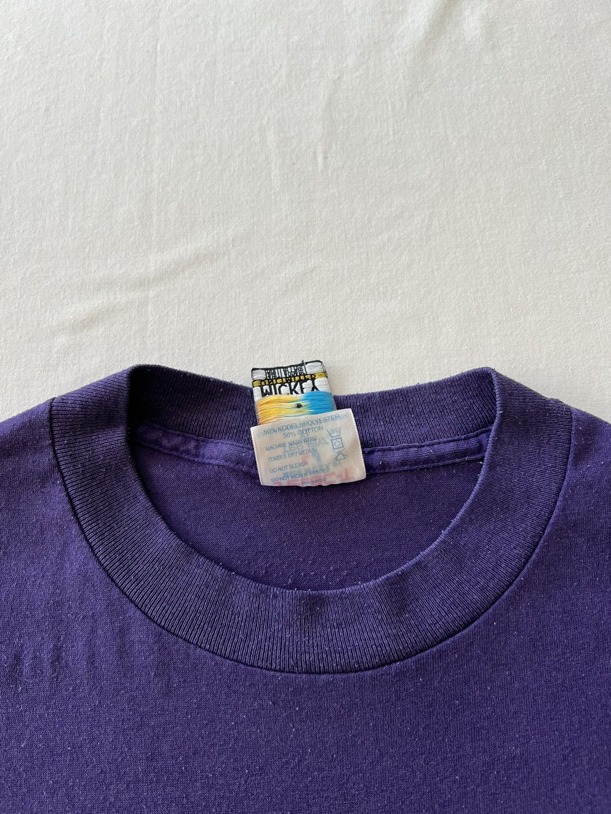 Disney Vintage 90s Disney Mickey Mouse Purple Tee (Beauty Beast) Size US L / EU 52-54 / 3 - 13 Thumbnail
