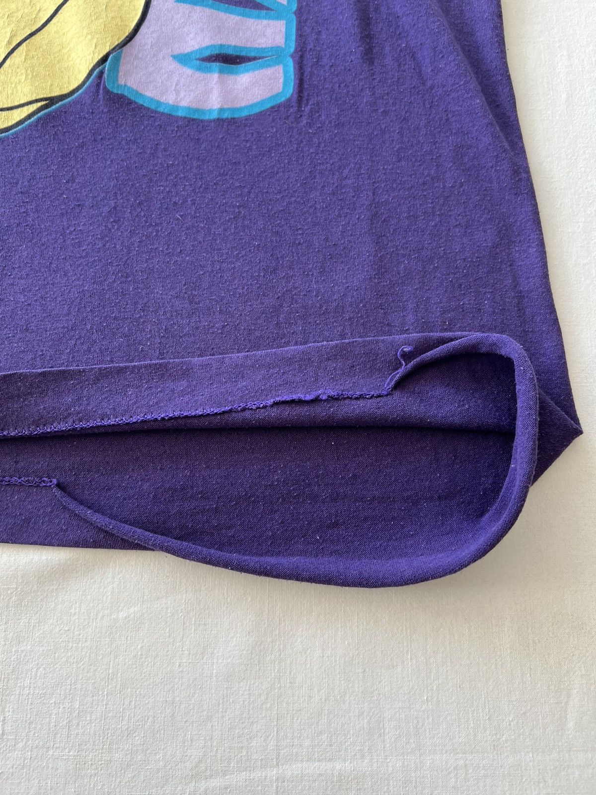 Disney Vintage 90s Disney Mickey Mouse Purple Tee (Beauty Beast) Size US L / EU 52-54 / 3 - 11 Thumbnail
