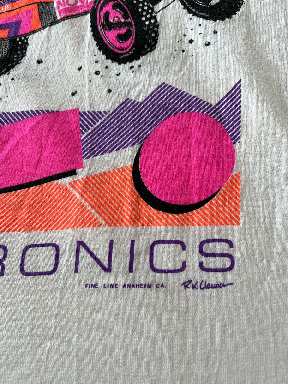 Band Tees Vintage 90s Team Novak Electronics Racing White Tee Size US L / EU 52-54 / 3 - 20 Thumbnail