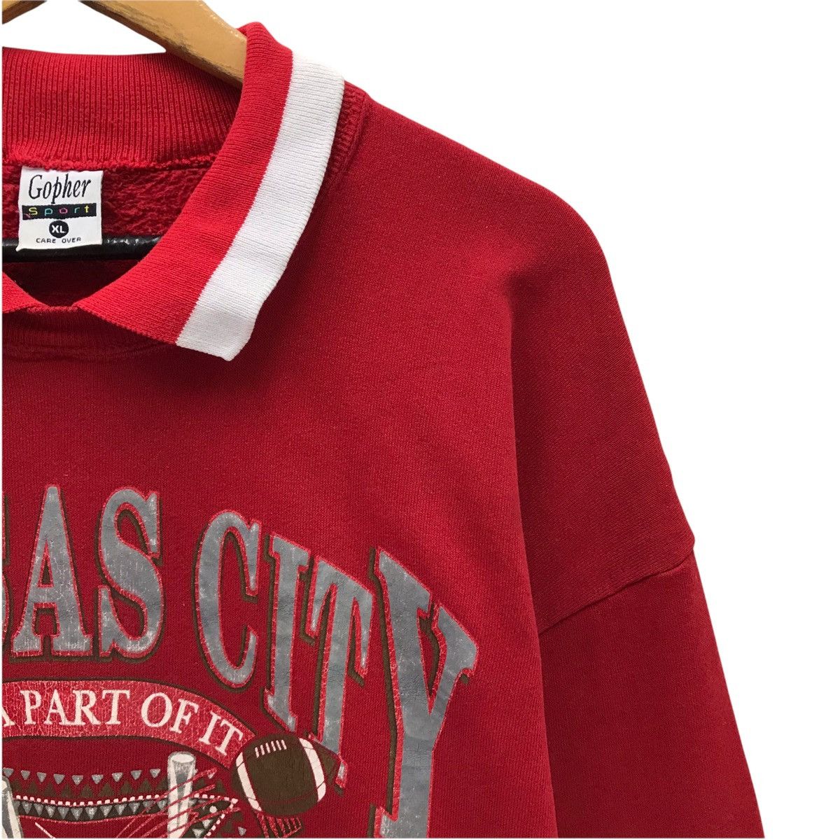 Vintage Vintage Gopher Sports Sweatshirt Kansas City Football Size US L / EU 52-54 / 3 - 5 Thumbnail