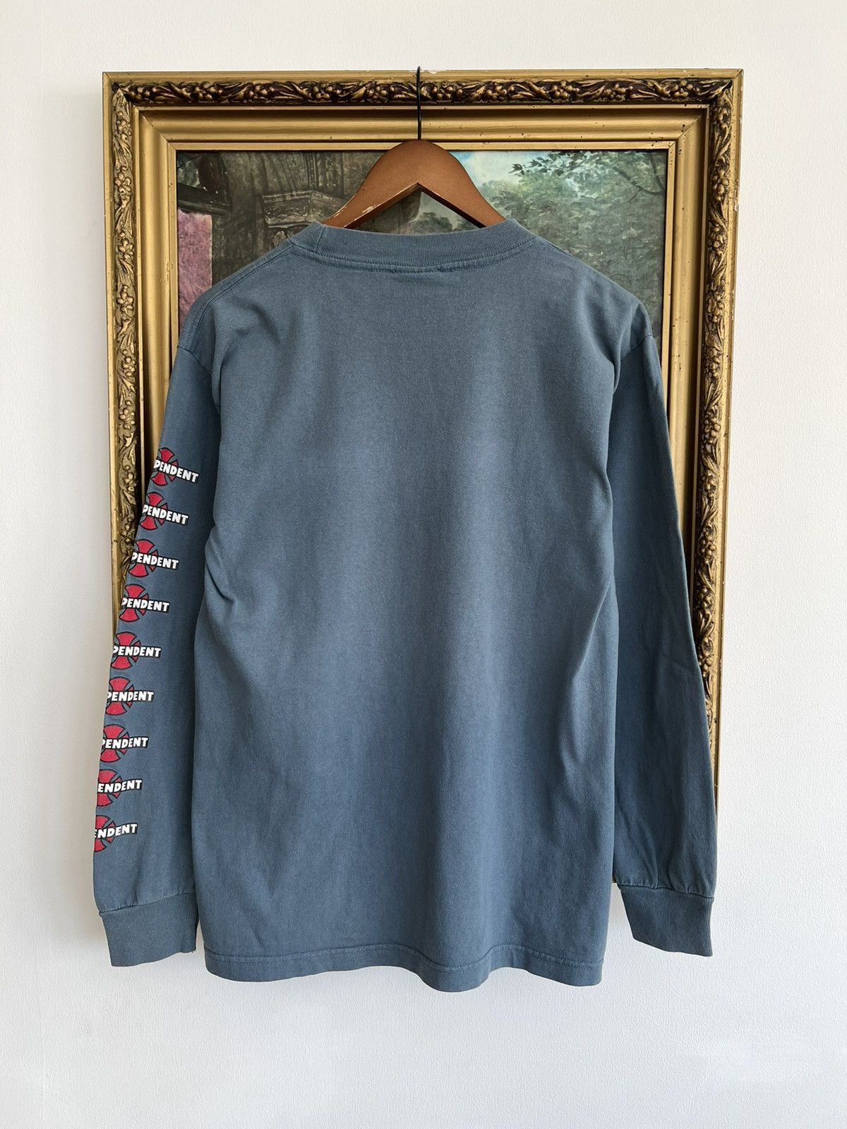 Independent Truck Co. × Vintage Vintage 90s Independent Santa Cruz Skateboards Long Sleeve Size US M / EU 48-50 / 2 - 2 Thumbnail