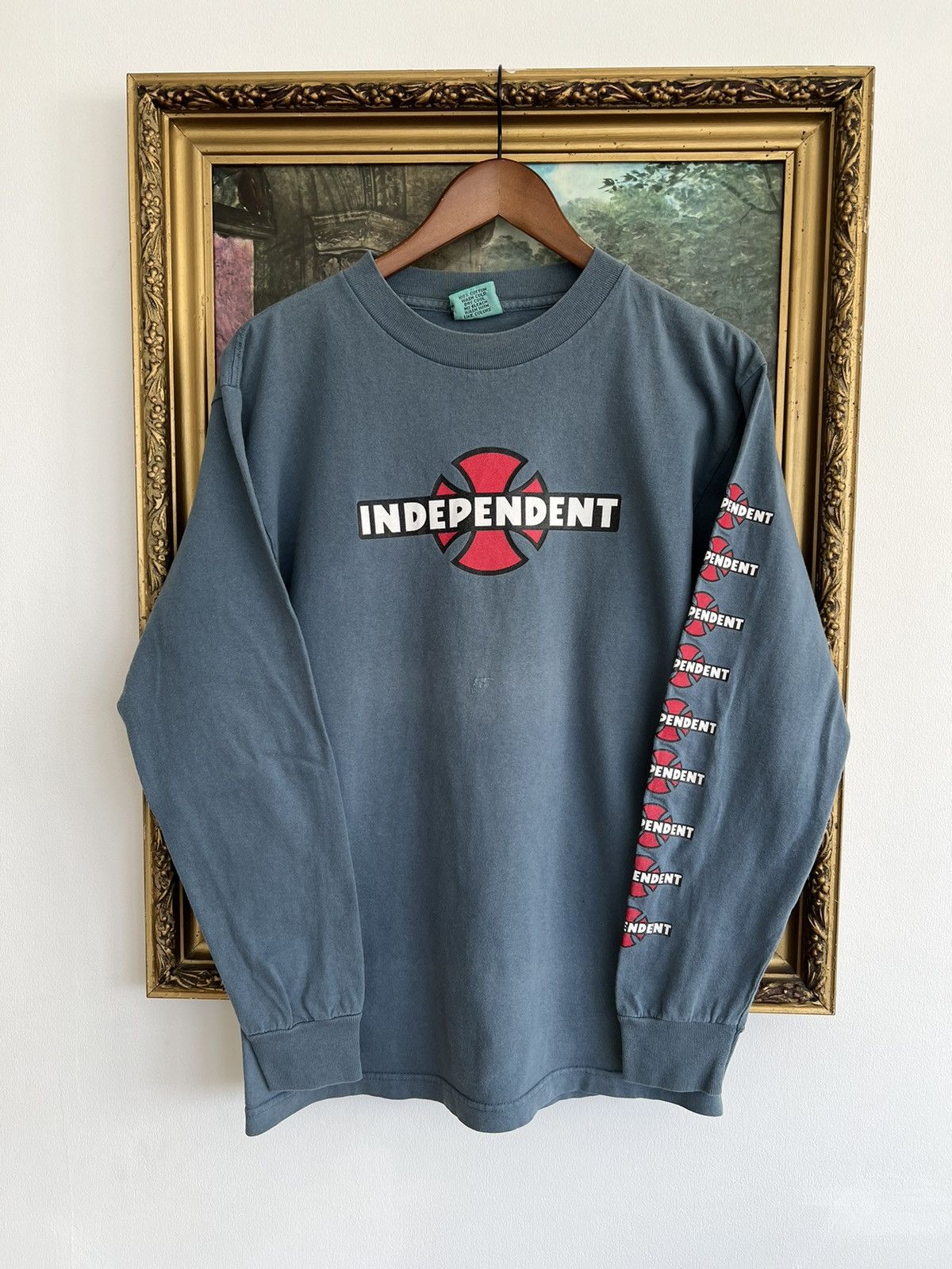 Vintage 90s Independent Santa Cruz Skateboards Long Sleeve - Tops