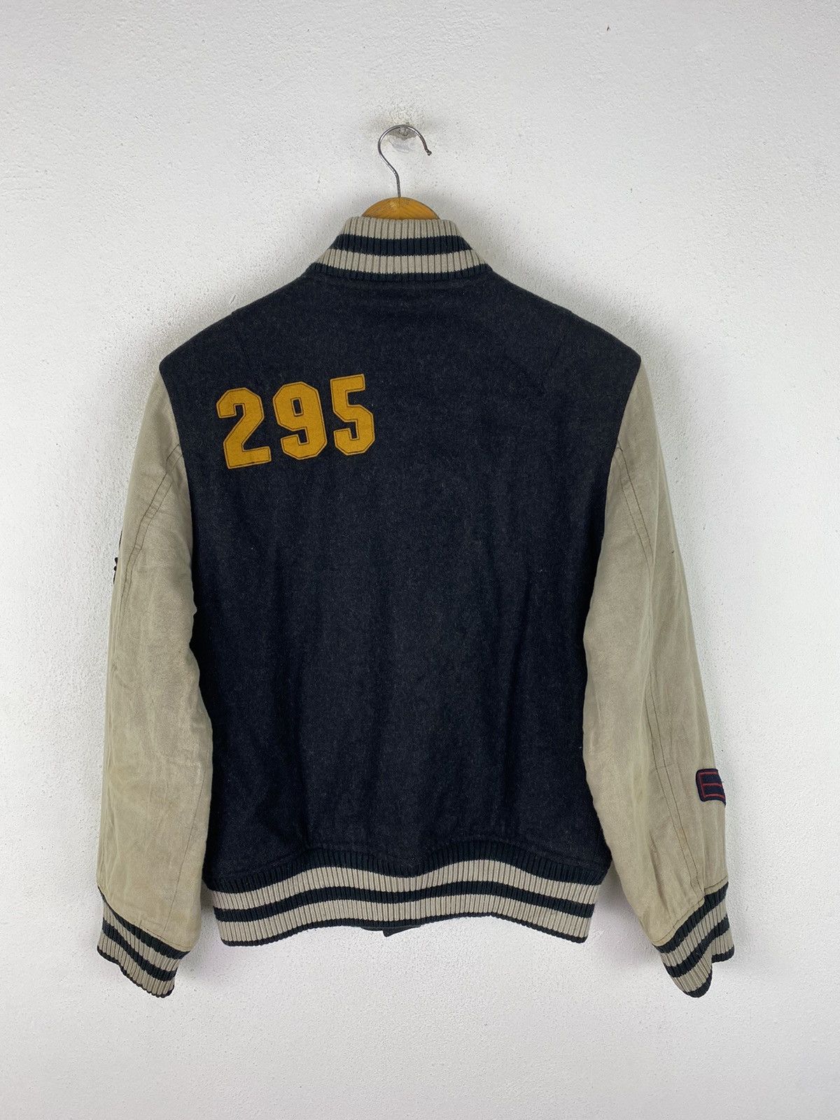 Japanese Brand 291295=HOMME VARSITY JACKET WOOL FABRIC Size US M / EU 48-50 / 2 - 2 Thumbnail