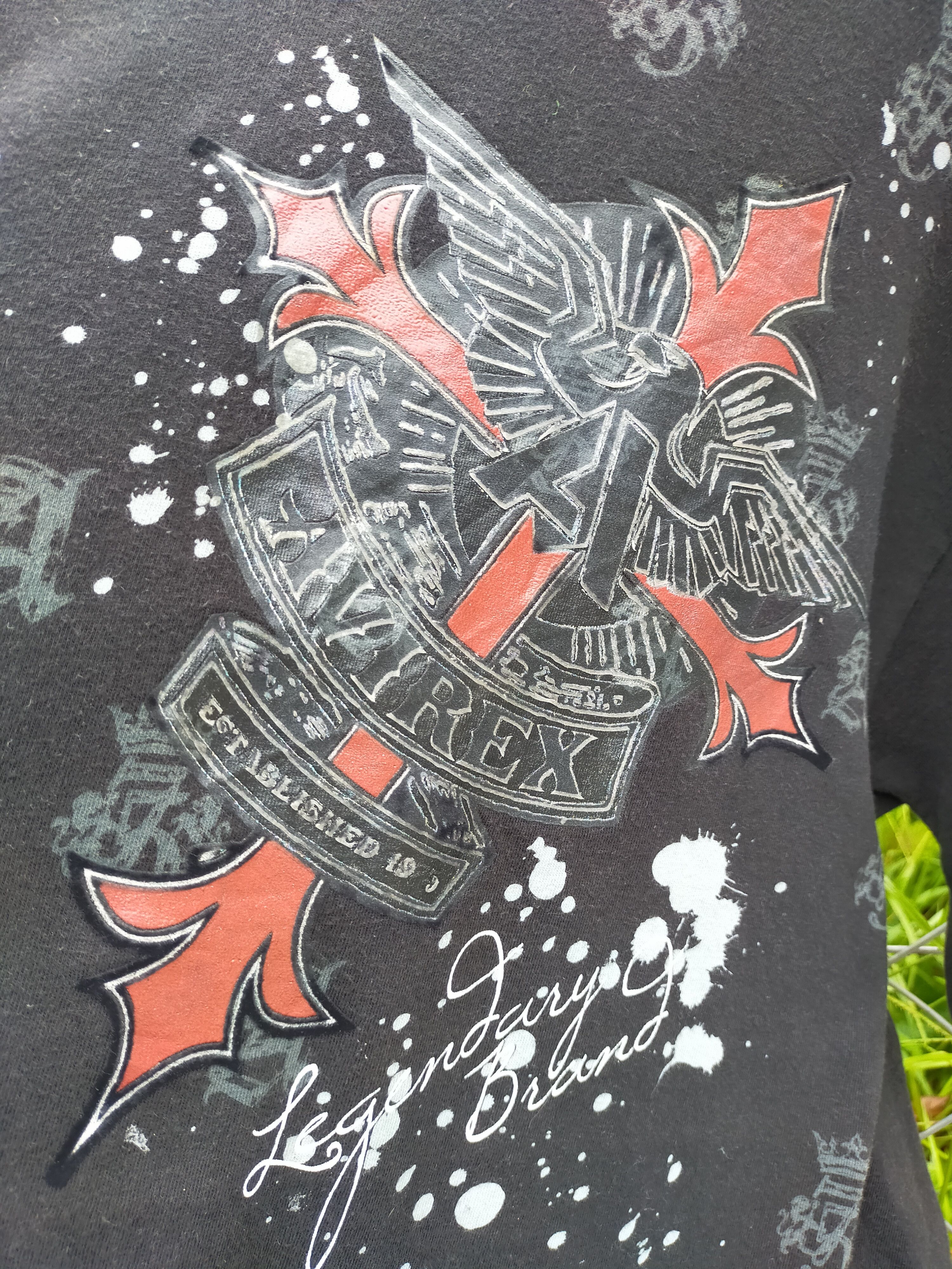 Avirex Avirex Vanguard Full Print Skull Shirt Size US XL / EU 56 / 4 - 2 Thumbnail