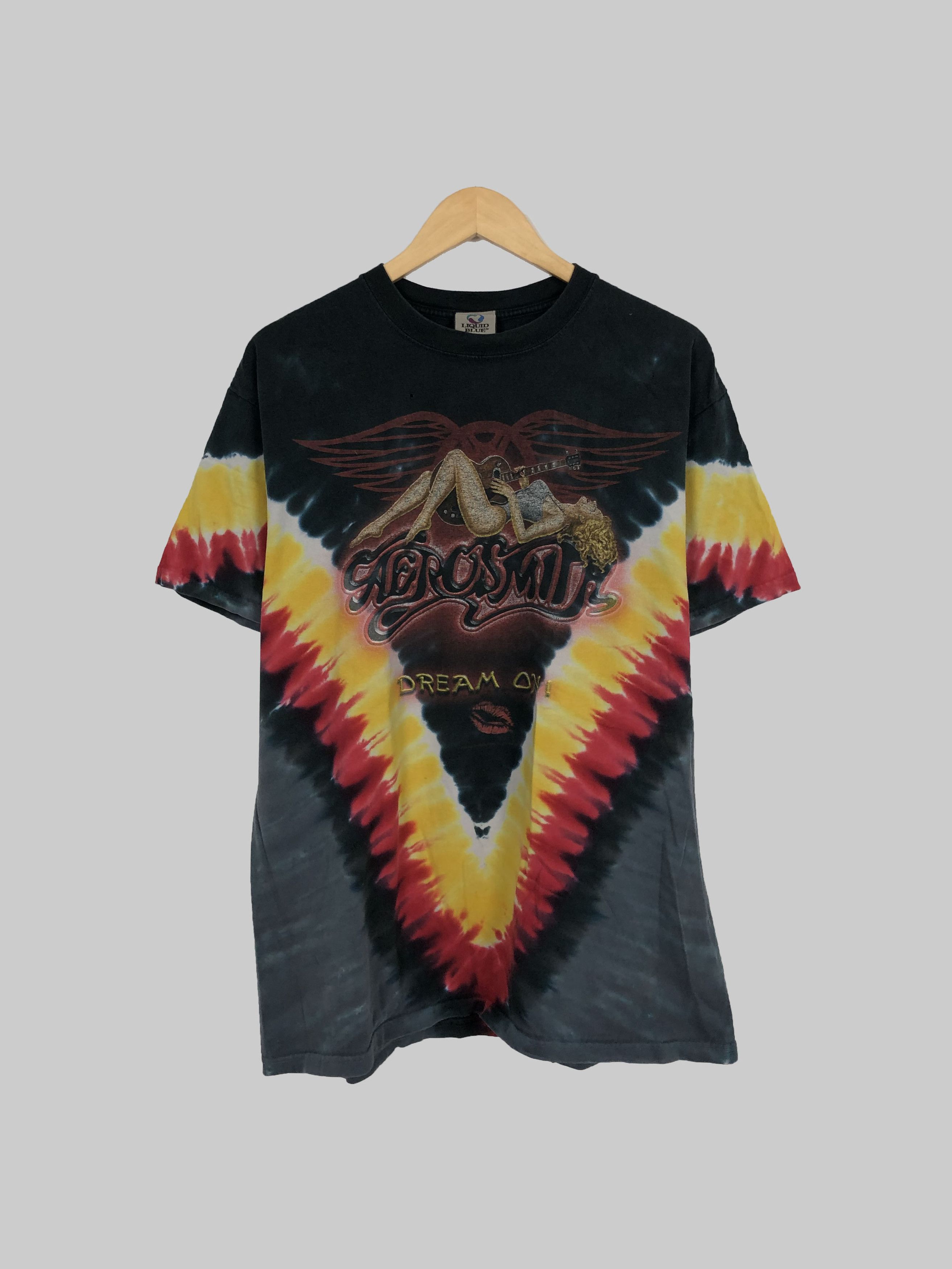 Band Tees Vintage 2006 Aerosmith Liquid Blue (Guns N Roses AC/DC) Size US L / EU 52-54 / 3 - 1 Thumbnail