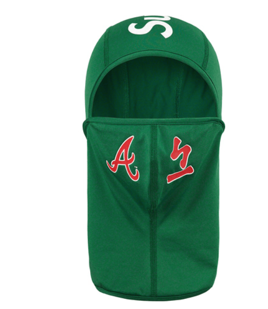 MLB × Supreme Supreme MLB Kanji Teams Lightweight Balaclava Atlanta Braves Size ONE SIZE - 2 Thumbnail